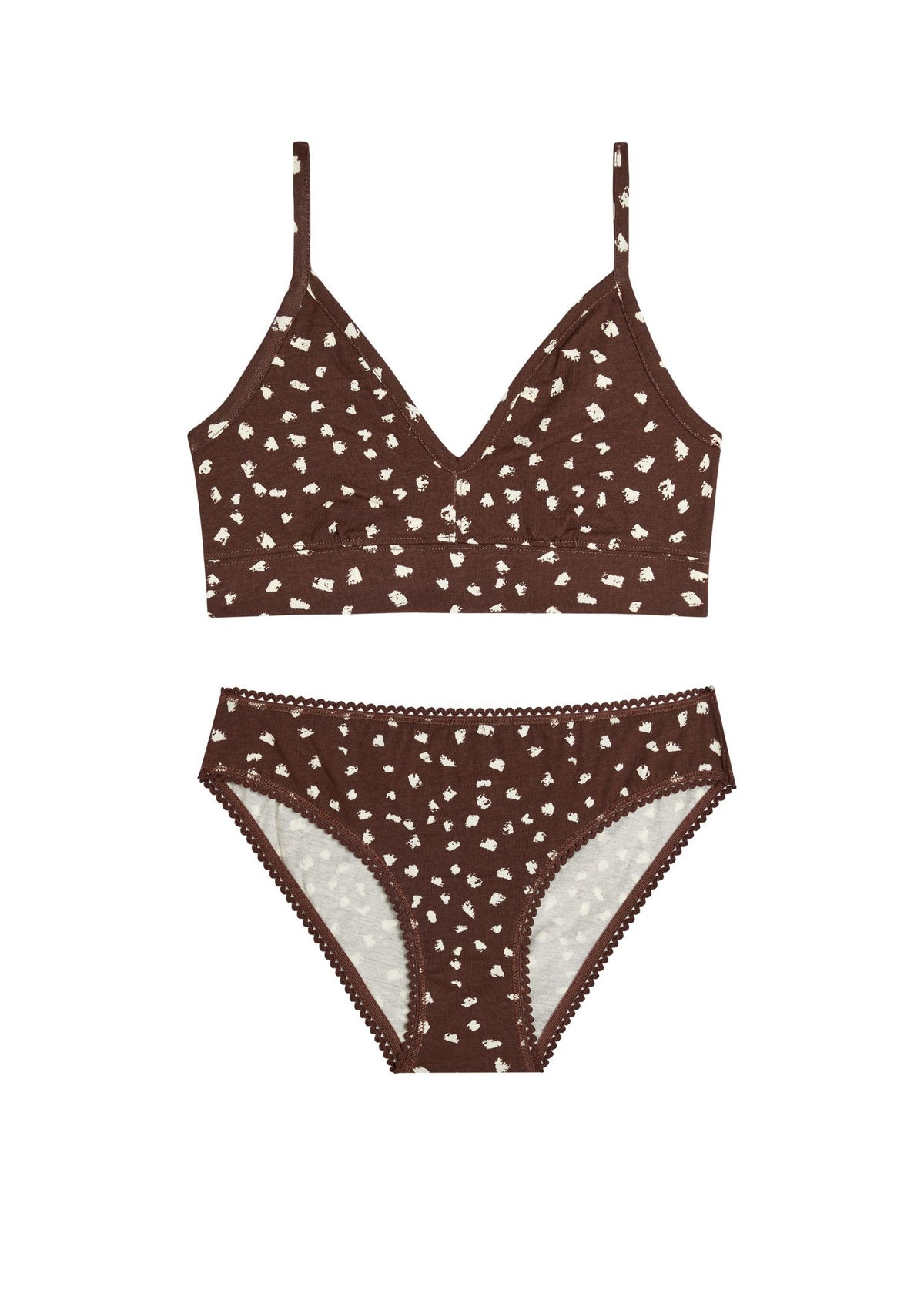 1 BRASSIÈRE + 1 CULOTTE - Bambi Marron