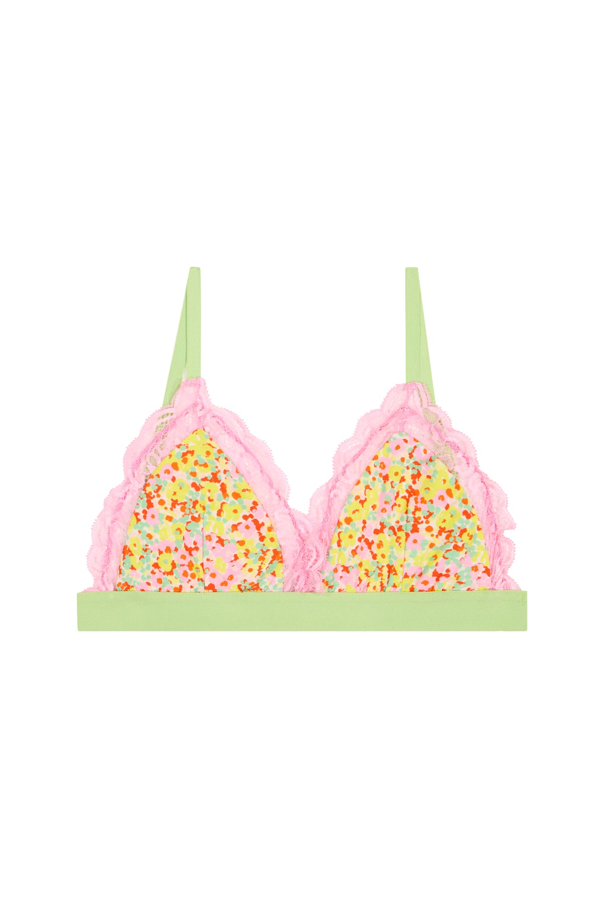 Brassière Bi-matière - Confettis Campagne