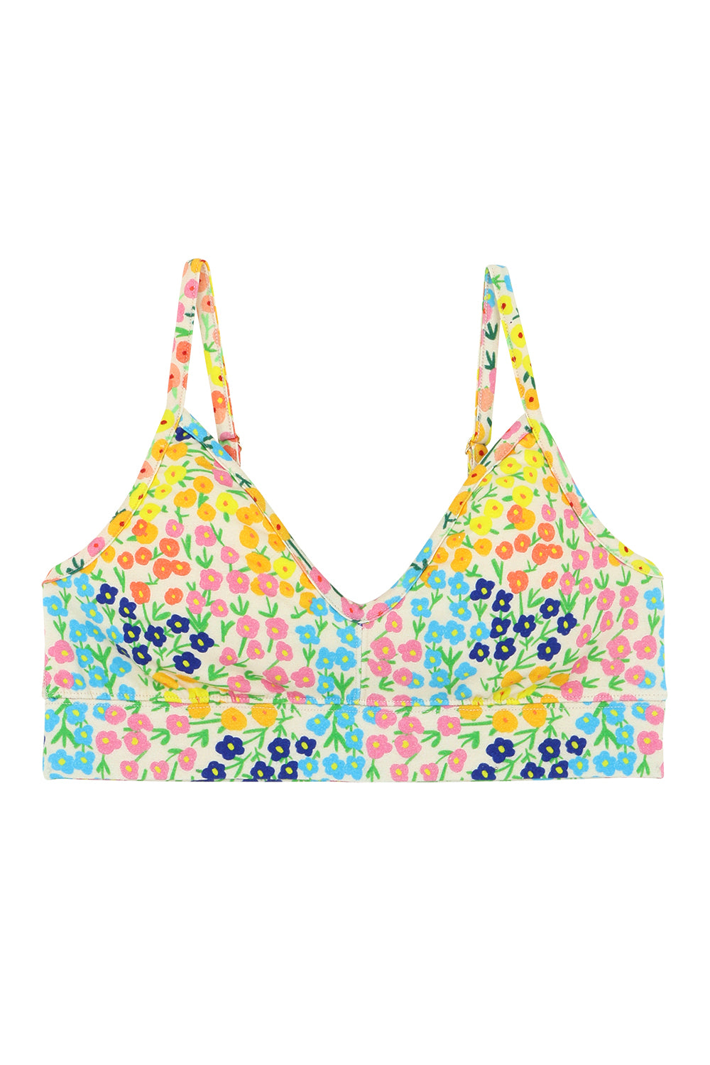 Organic Cotton Bra - Spring Flowers
