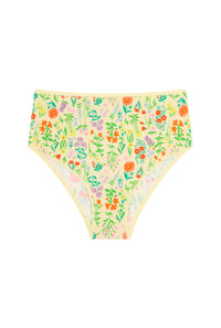 Culotte Taille Haute Coton BIO - Pampa jaune