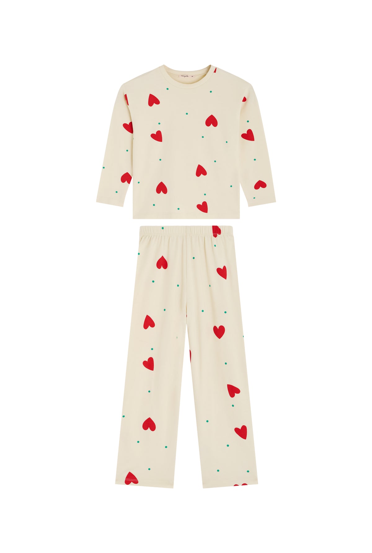 Pyjama manches longues enfant - Petit Coeur
