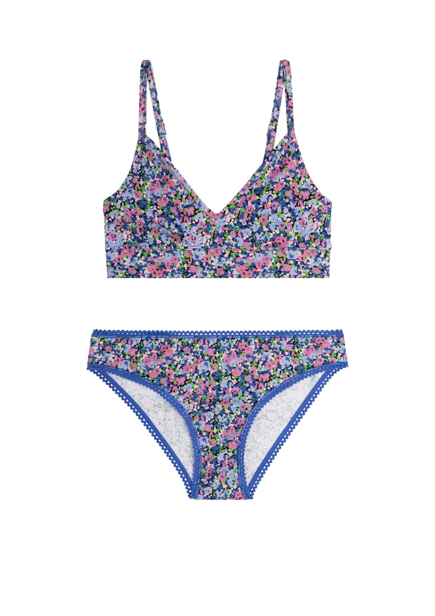 1 BRASSIERE + 1 CULOTTE - Confettis Violet