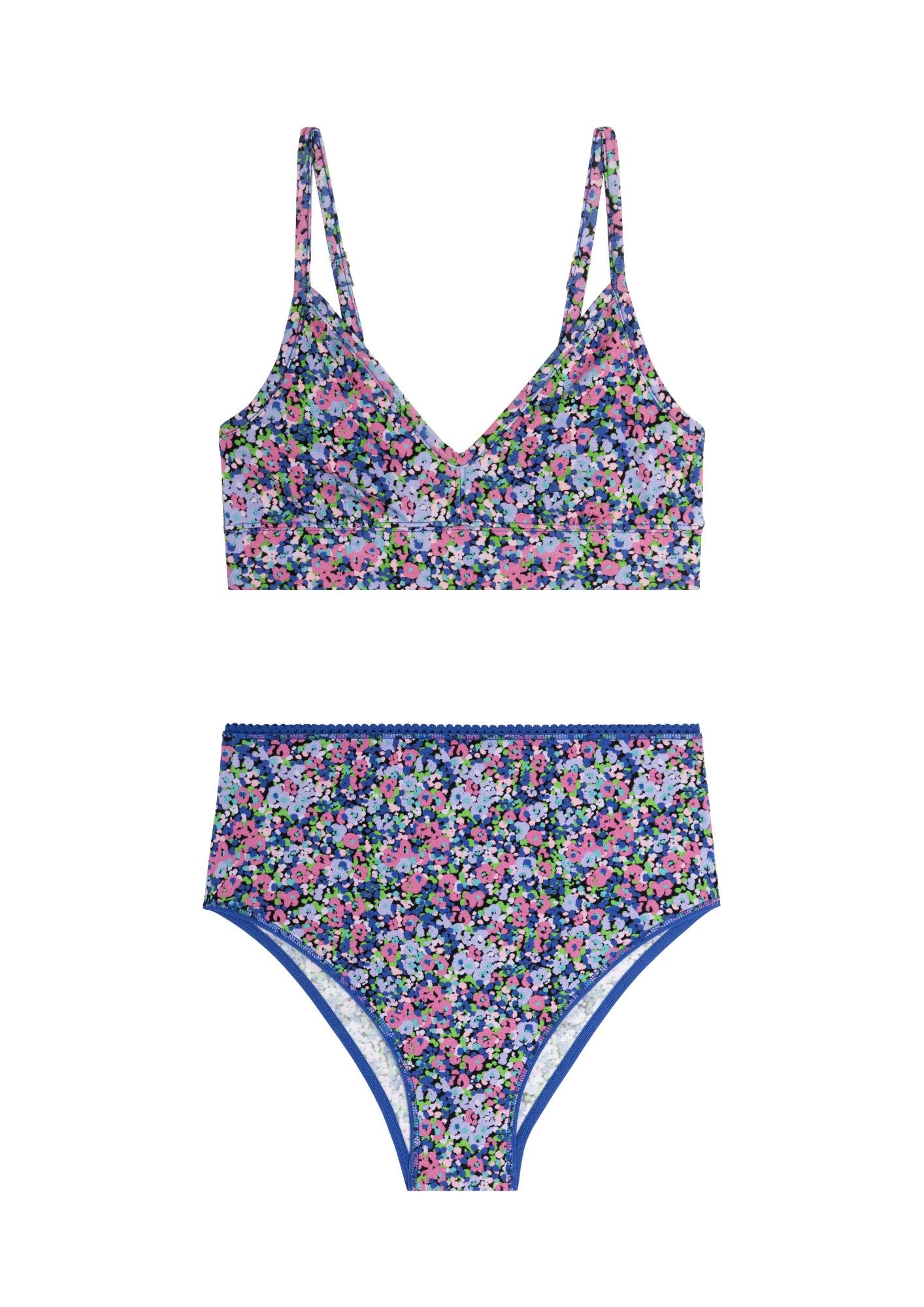 1 BRASSIERE + 1 TAILLE HAUTE - Confettis Violet