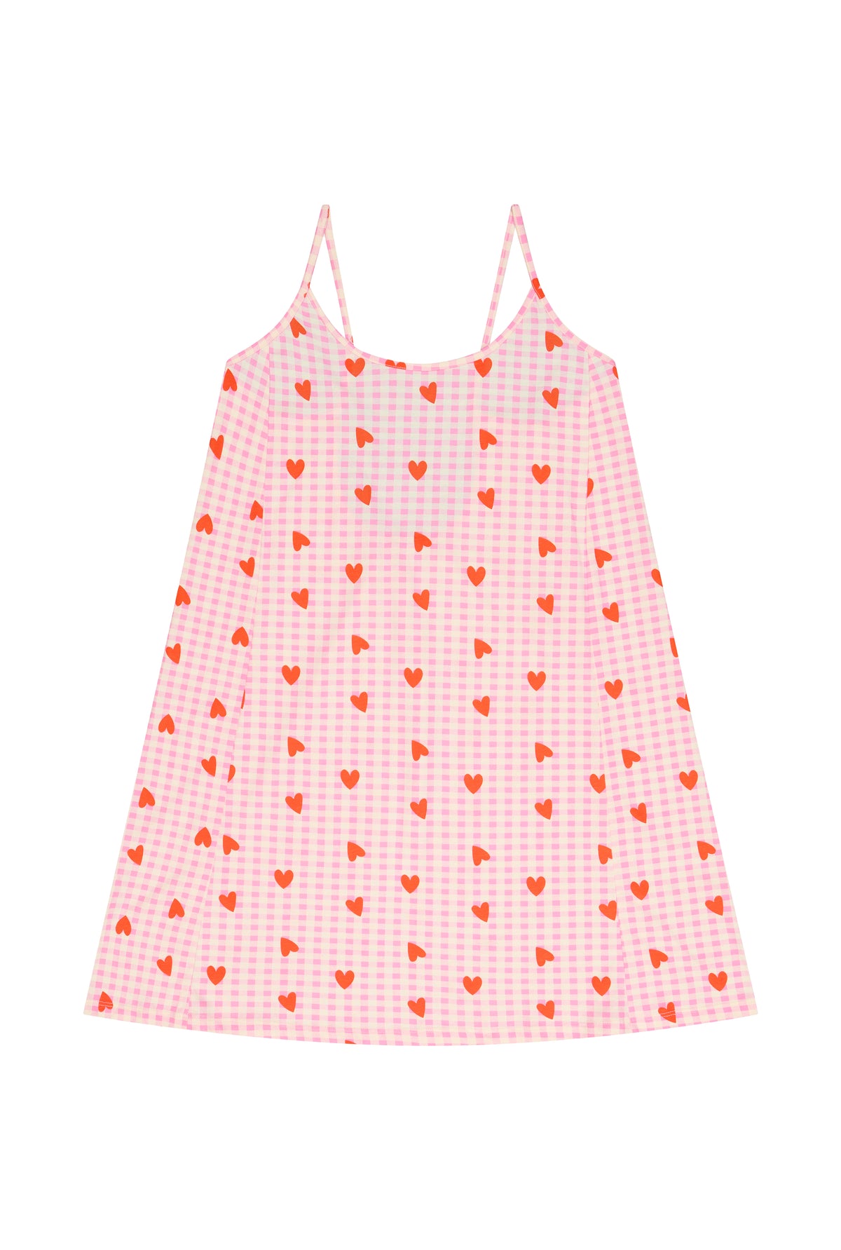 Nuisette Coton BIO - Vichy Coeurs Rose