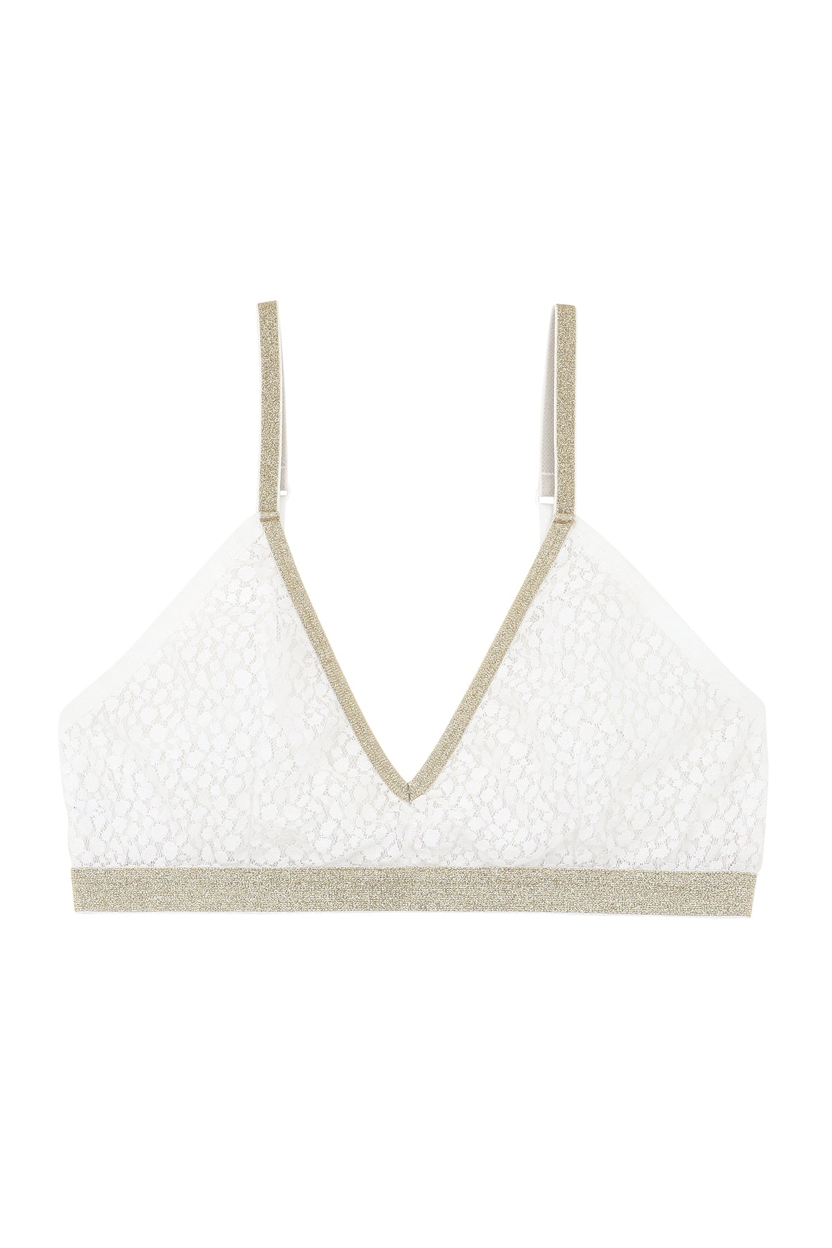 Brassière Dentelle - Blanc Lurex