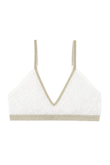 Brassière Dentelle - Blanc Lurex