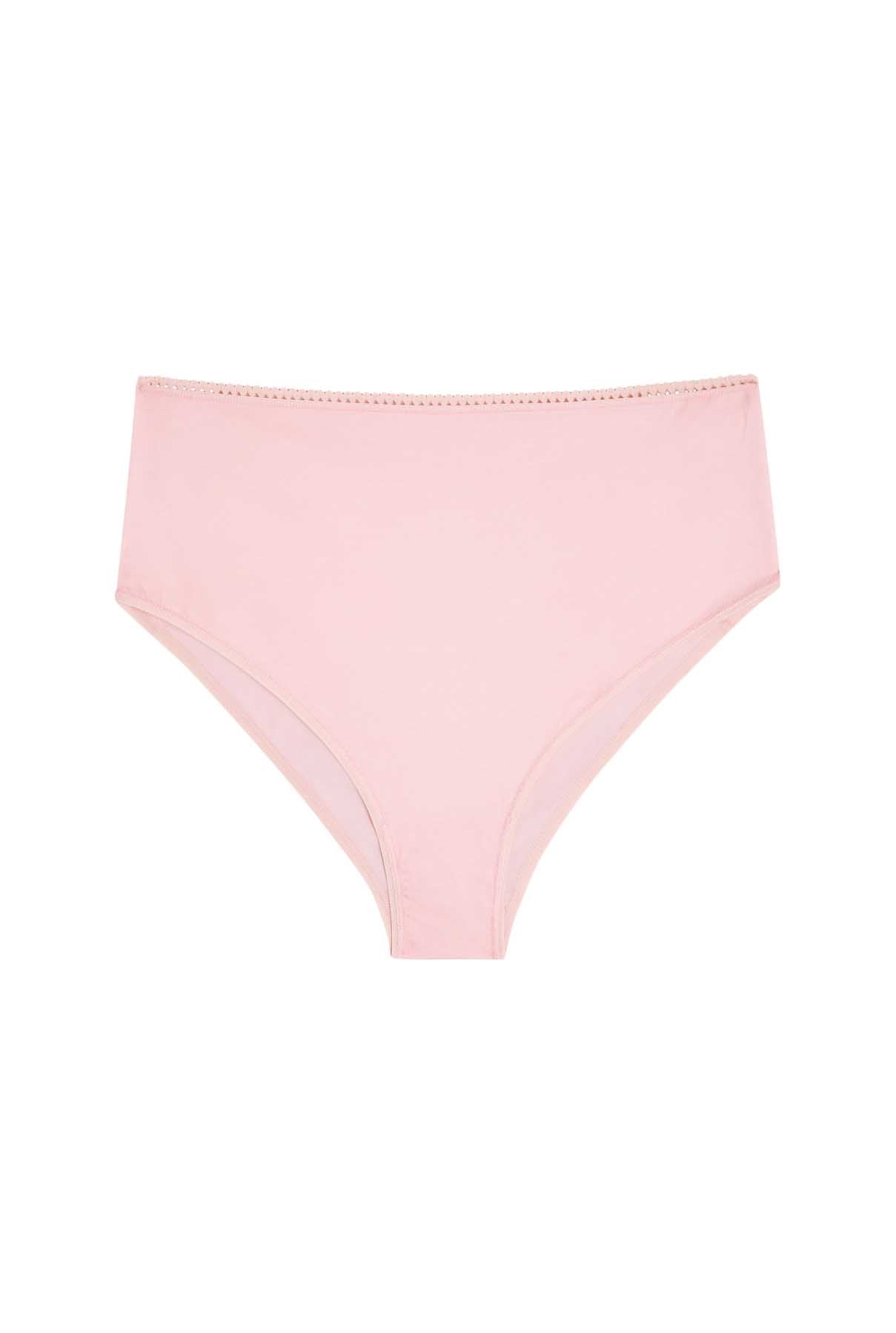 Culotte Taille Haute Coton BIO - Rose Blush