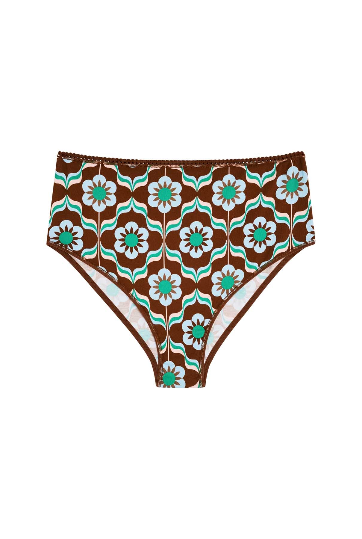Culotte Taille Haute Coton BIO - Sheila Marron
