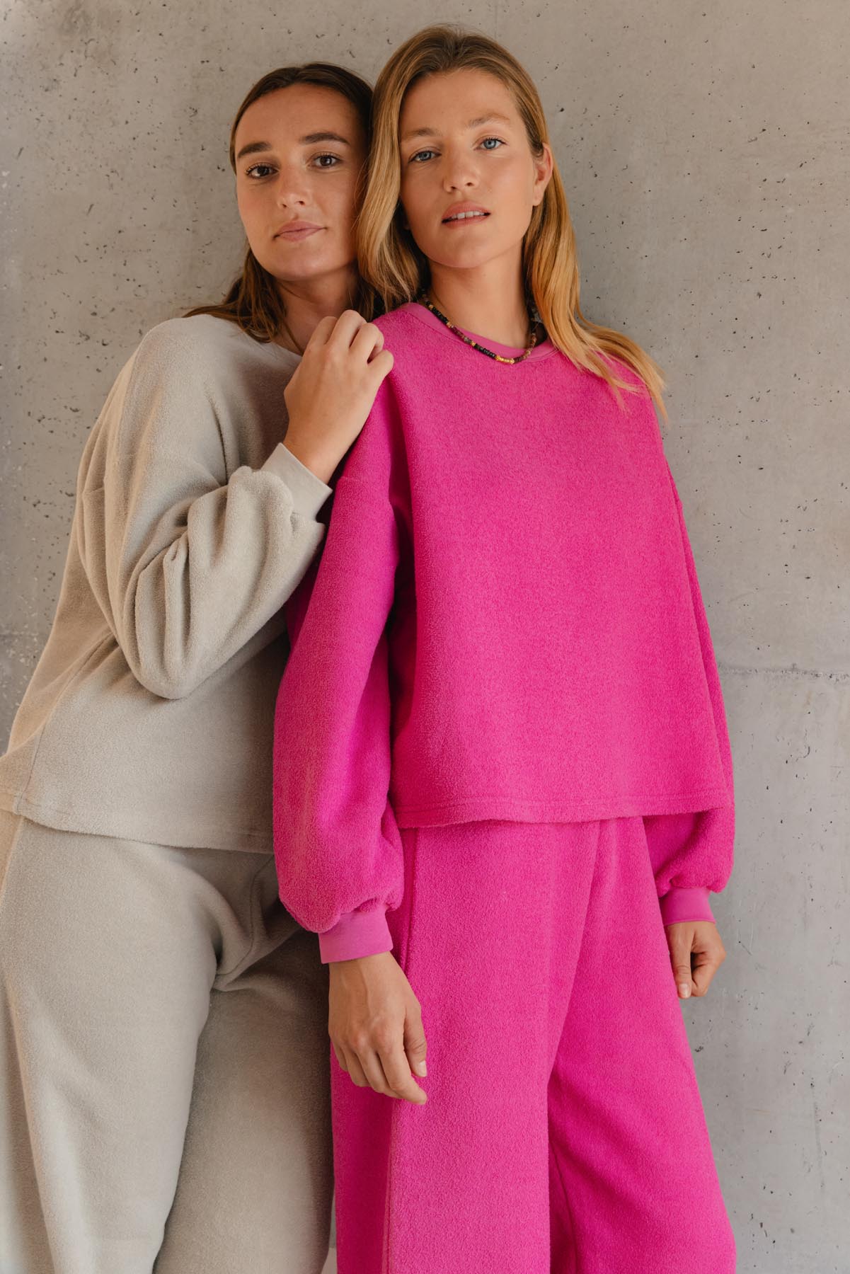 Sweat Cocoon 100% Coton - Fushia