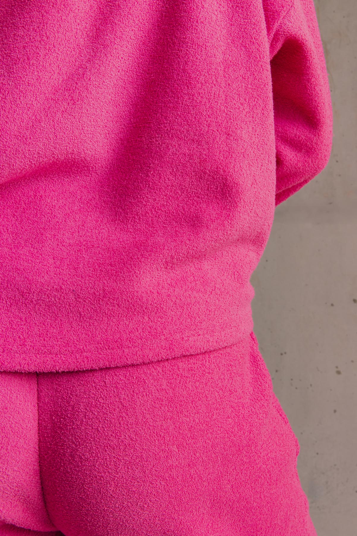 Sweat Cocoon 100% Coton - Fushia