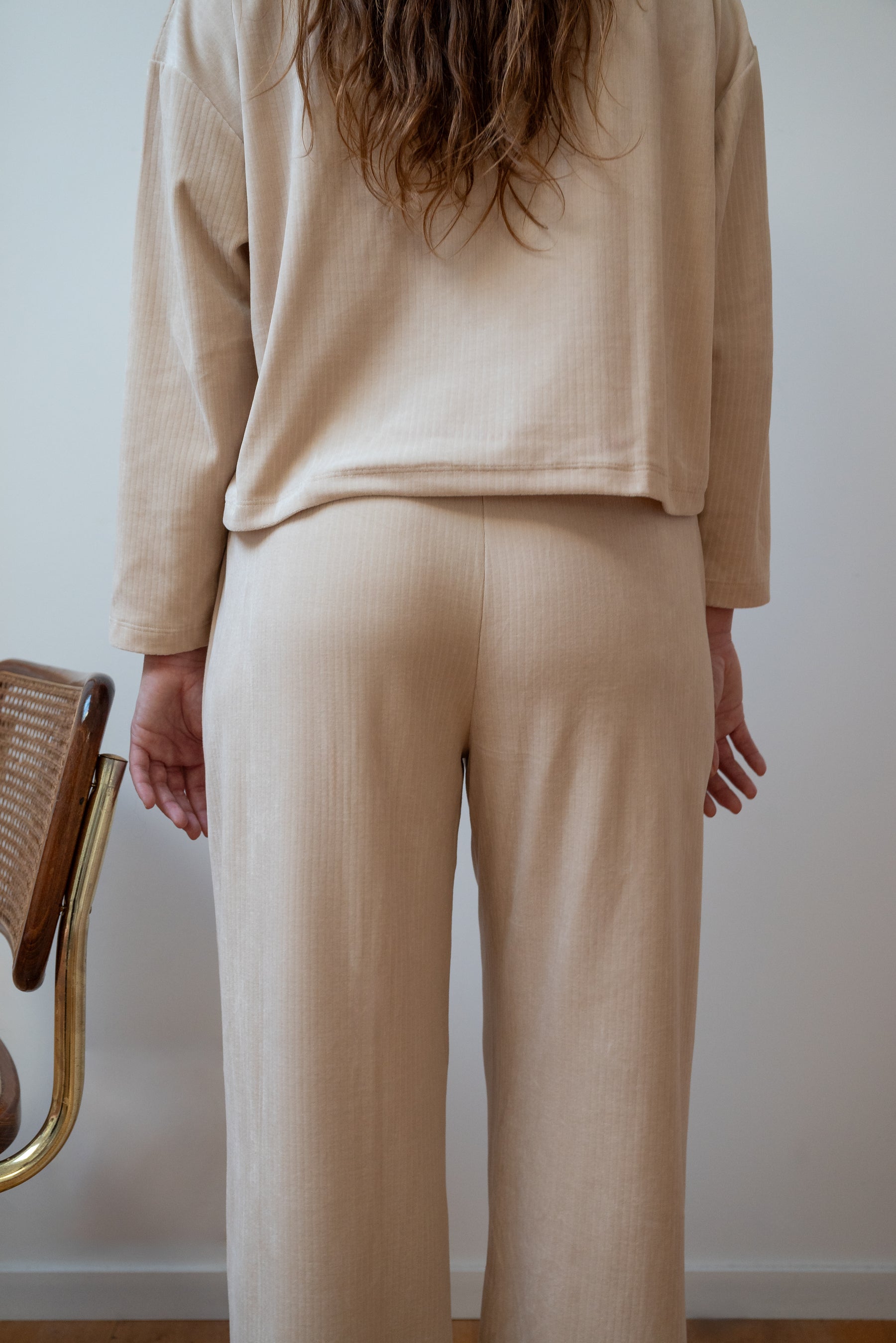 We Are Jolies - Femme - Ensemble - Velours - Sable - Beige - Confortable