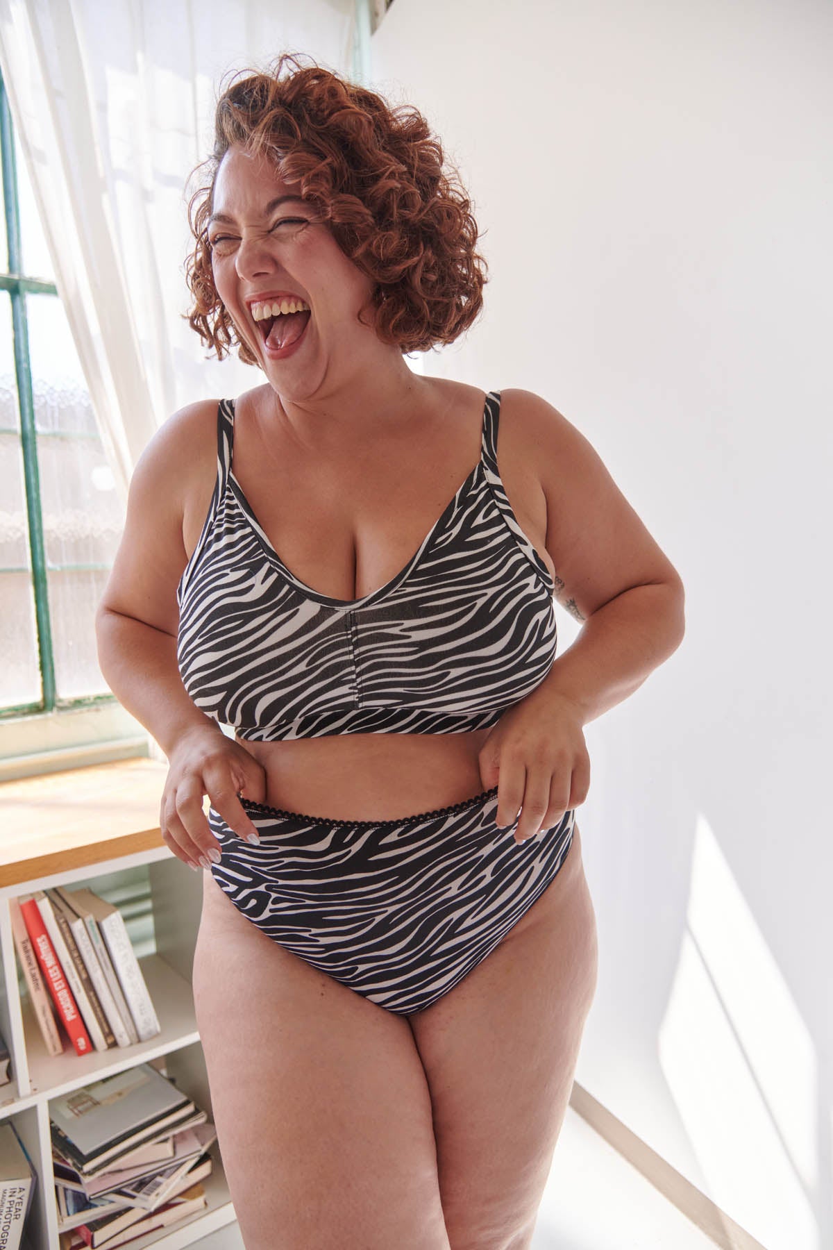 Amandine fait du 44 et porte une taille 2XL