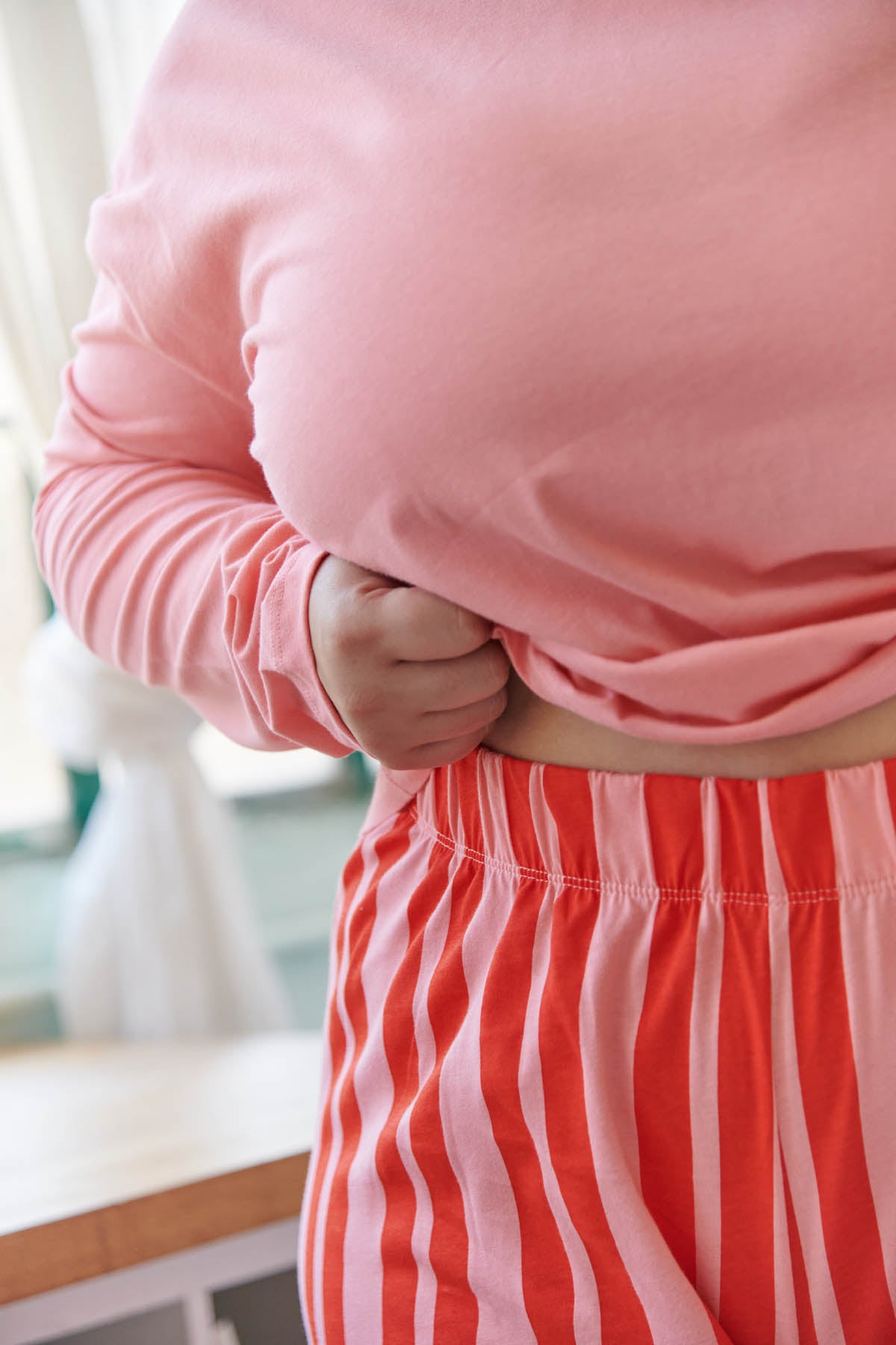 Amandine fait du 44 et porte une taille 2XL