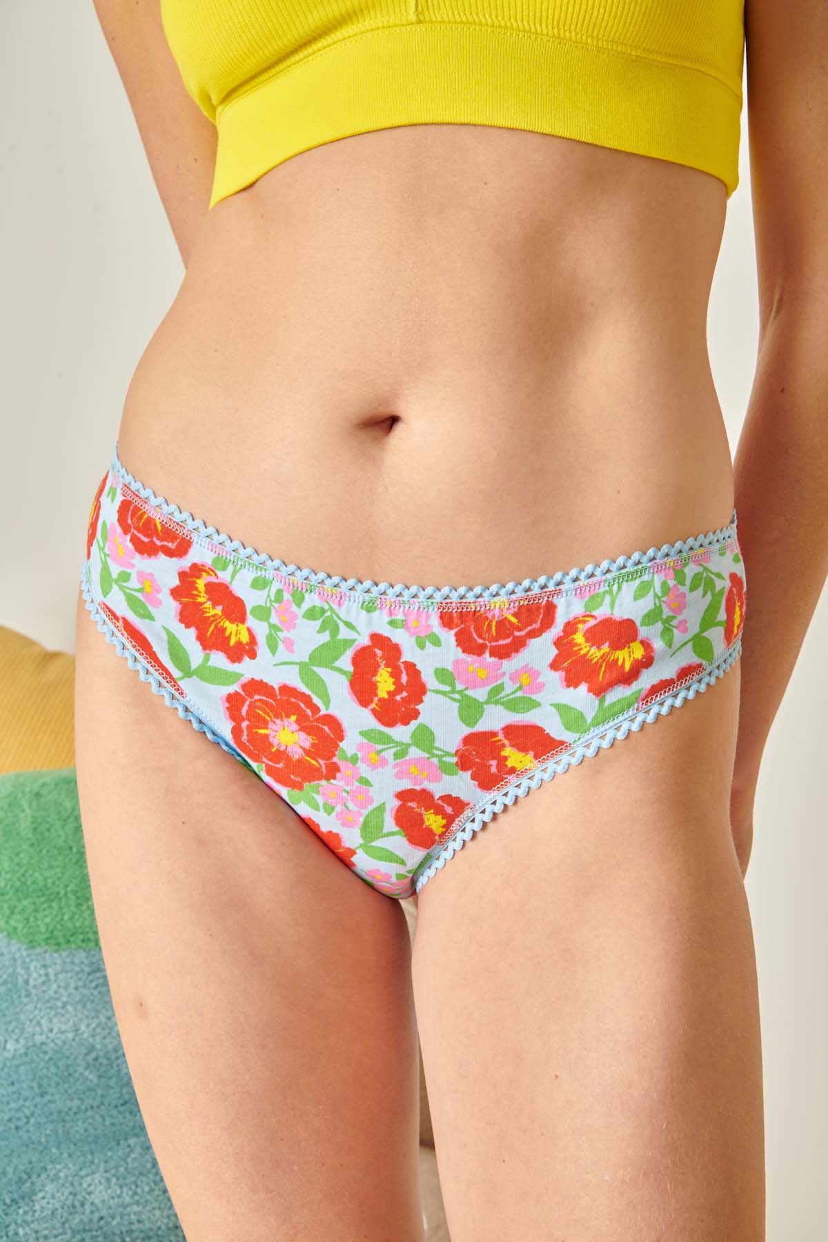 Culotte Coton BIO Rosa Bleu Ciel
