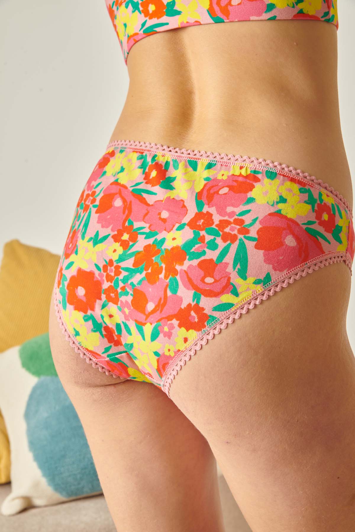 Culotte Coton BIO - Allamanda Rose