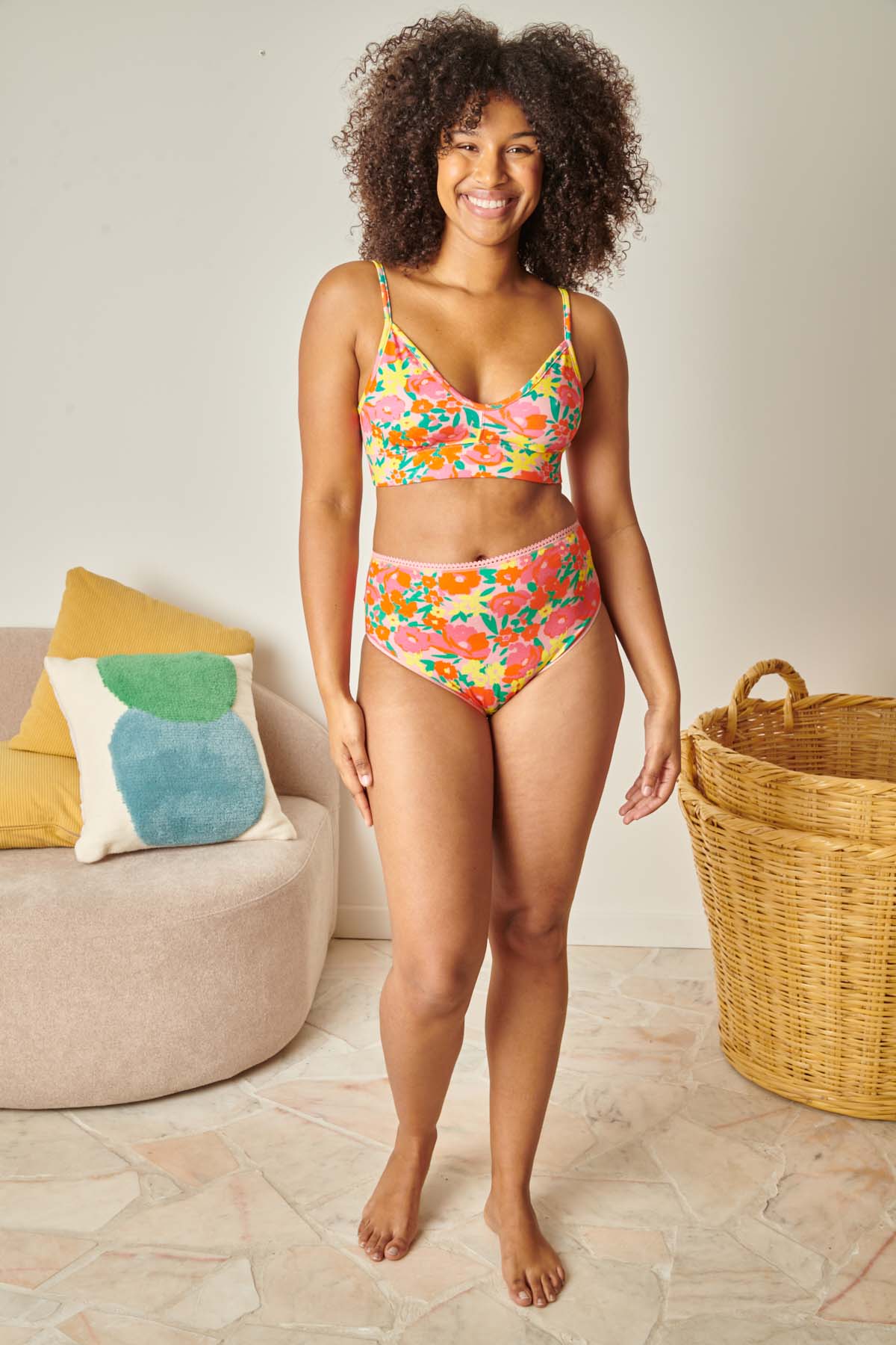 1 BRASSIERE + 1 TAILLE HAUTE - Allamanda Rose