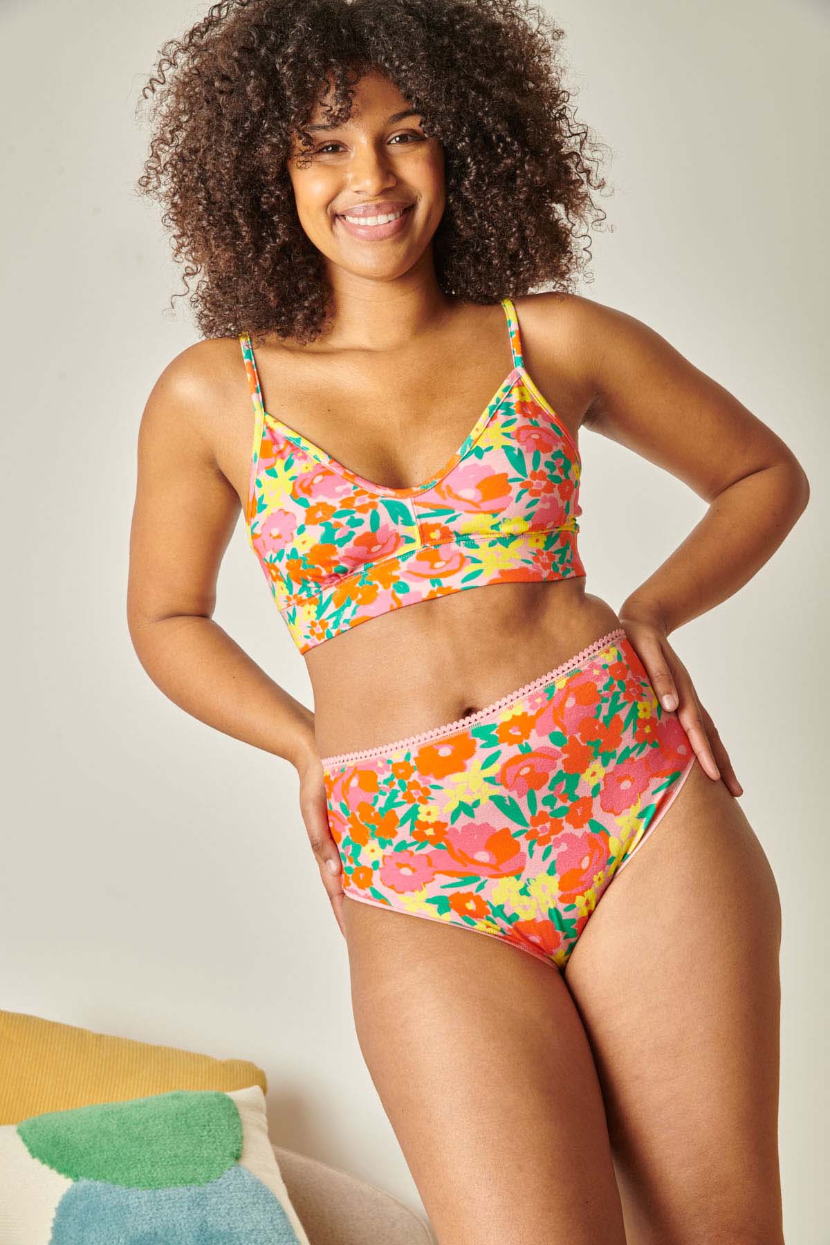 1 BRASSIERE + 1 TAILLE HAUTE - Allamanda Rose