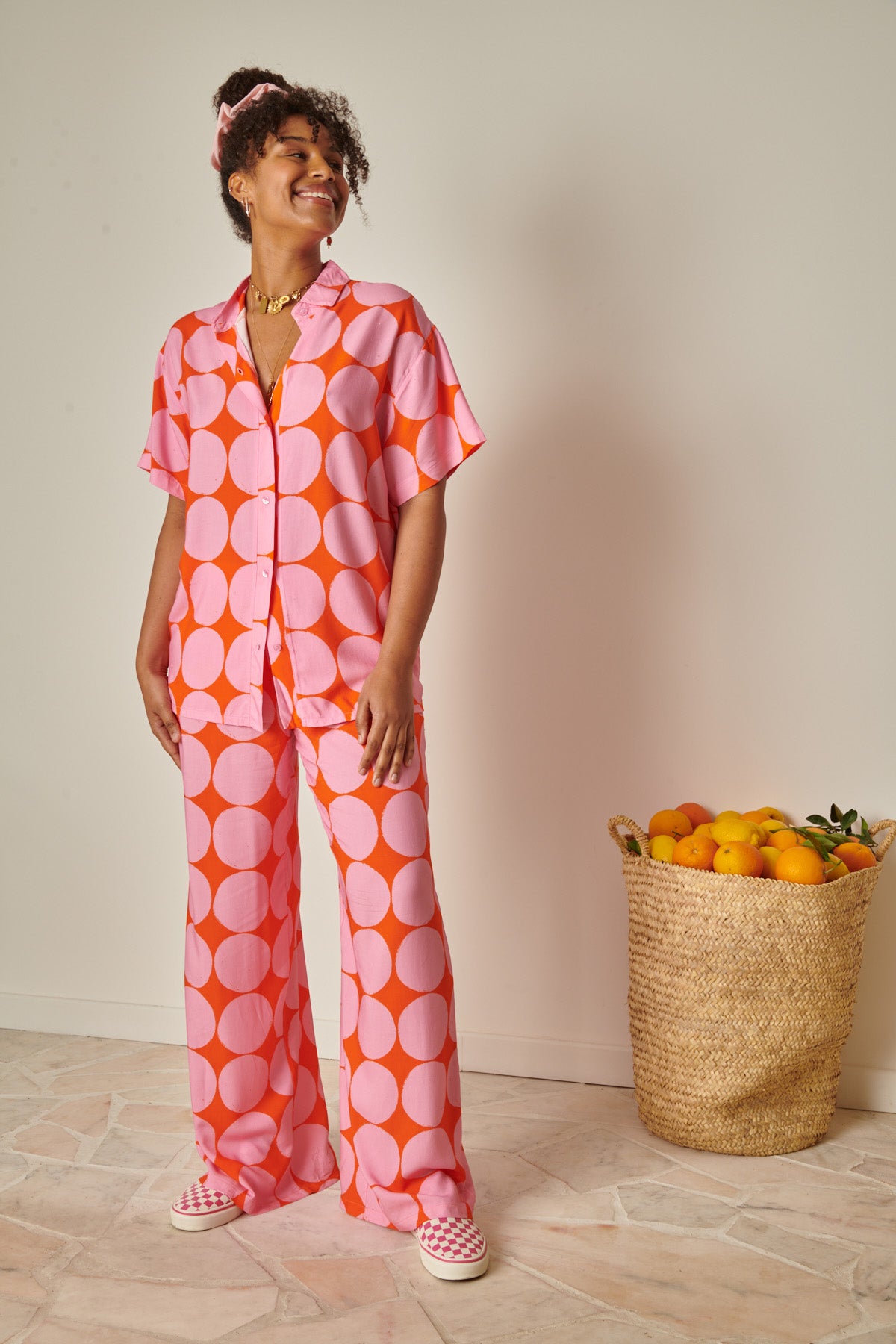 Robe Warehouse Femme Taille 14 - Viscose Imprimé Géométrique Multicolore - Col Rond Sans Manches