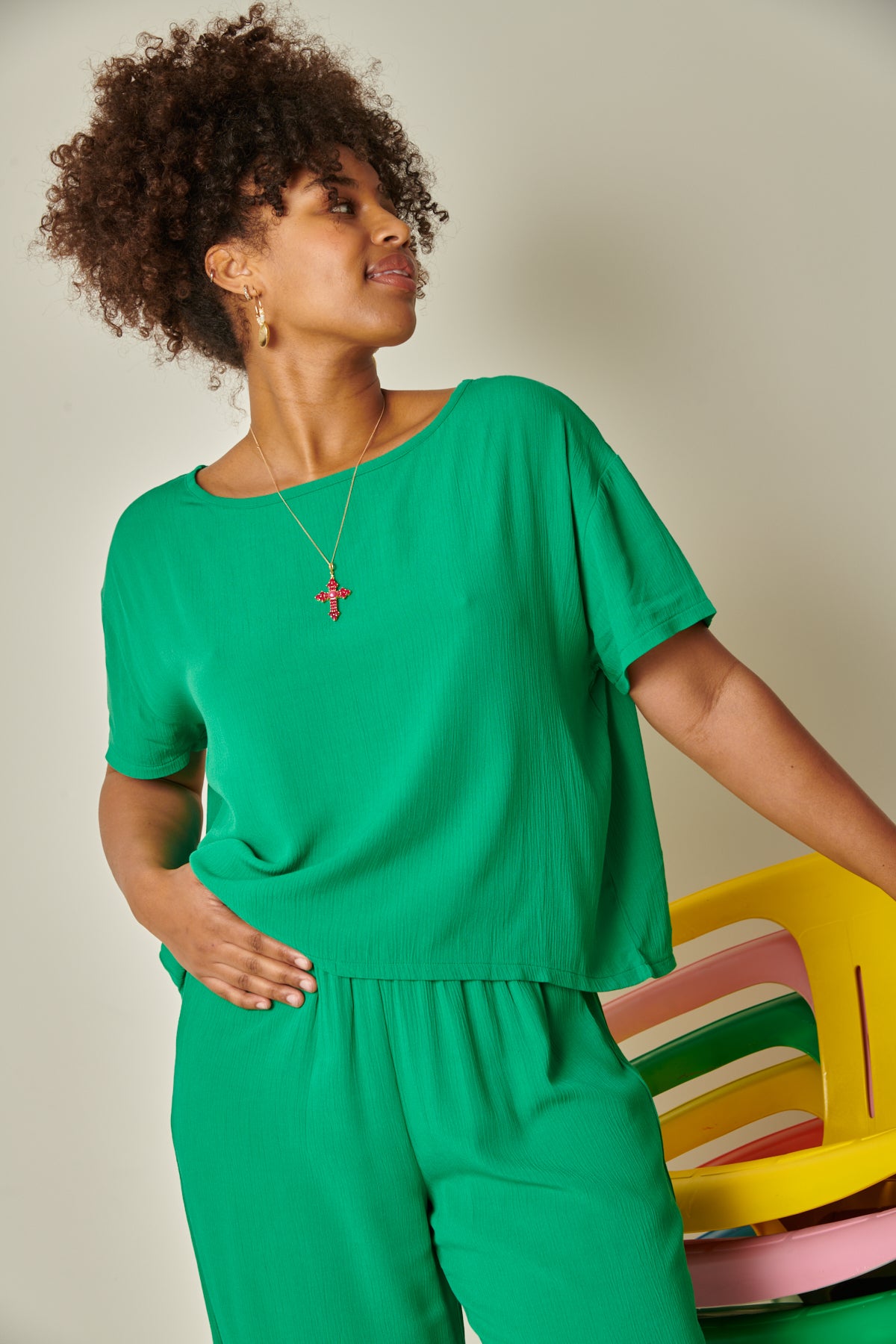 Marie-Charles fait du 38 et porte une taille M