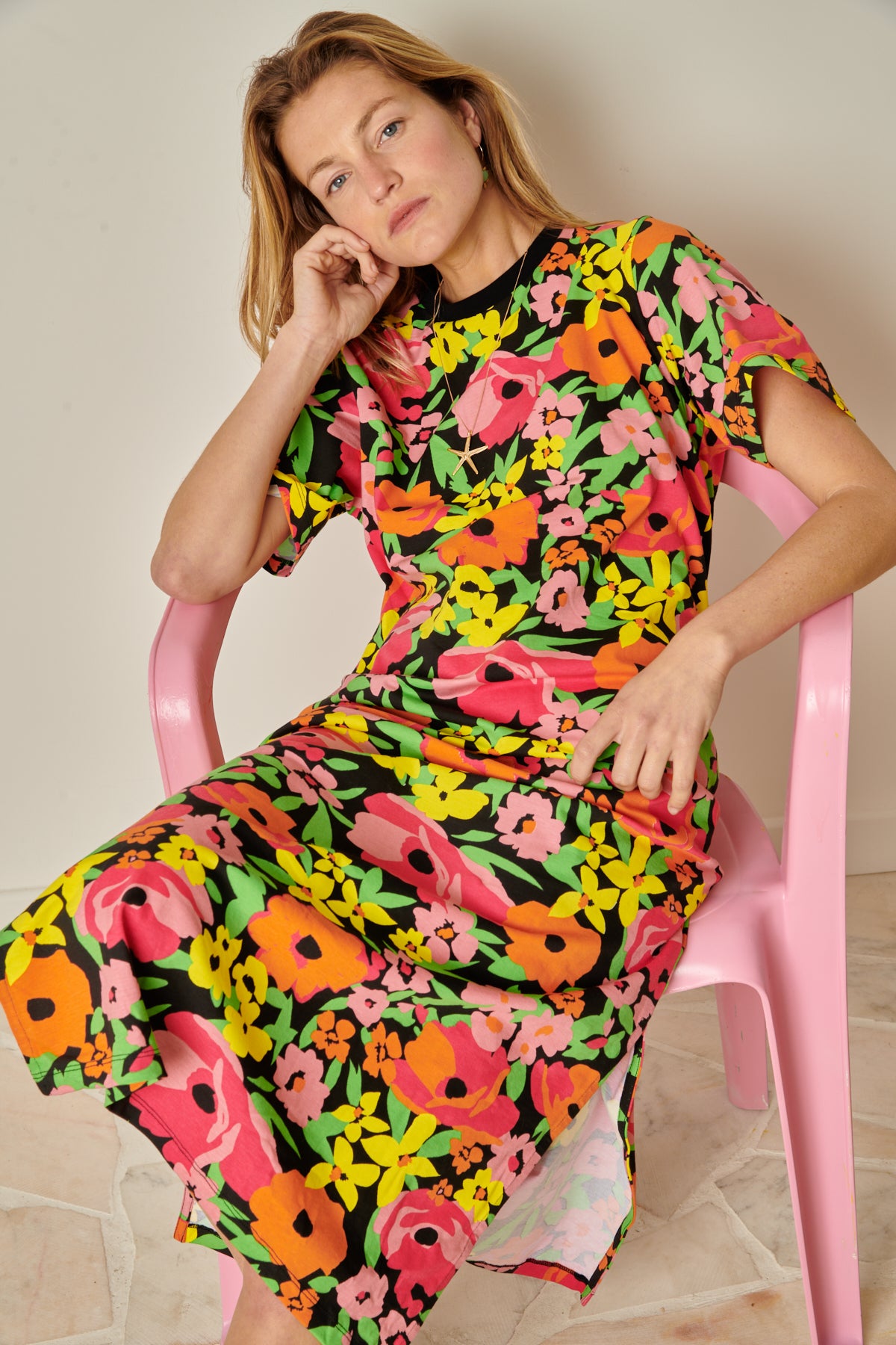 Robe Coton BIO Allamanda Noir