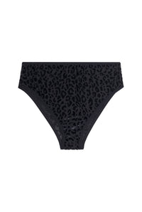 Culotte Taille Haute Tulle - Léopard Noir