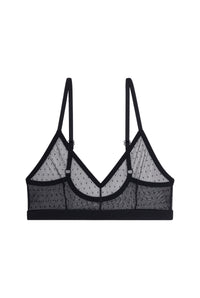 Brassière Tulle - Pois Noir