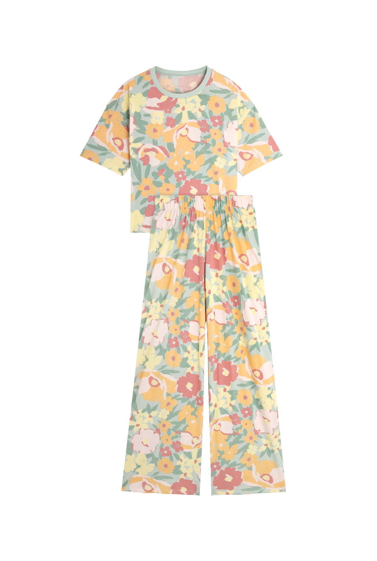 Pyjama Long Coton BIO - Allamanda Vert