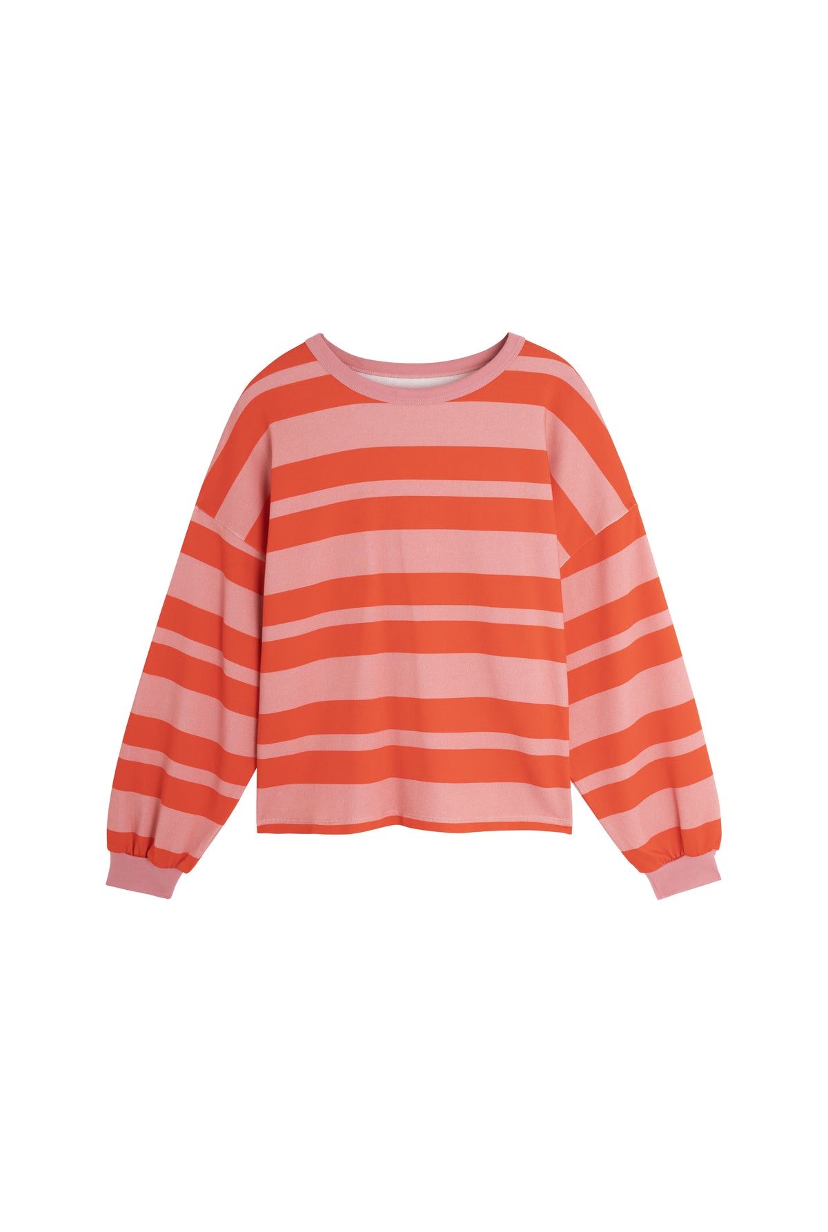 Sweat 100% Coton BIO - Retro Lines Rouge