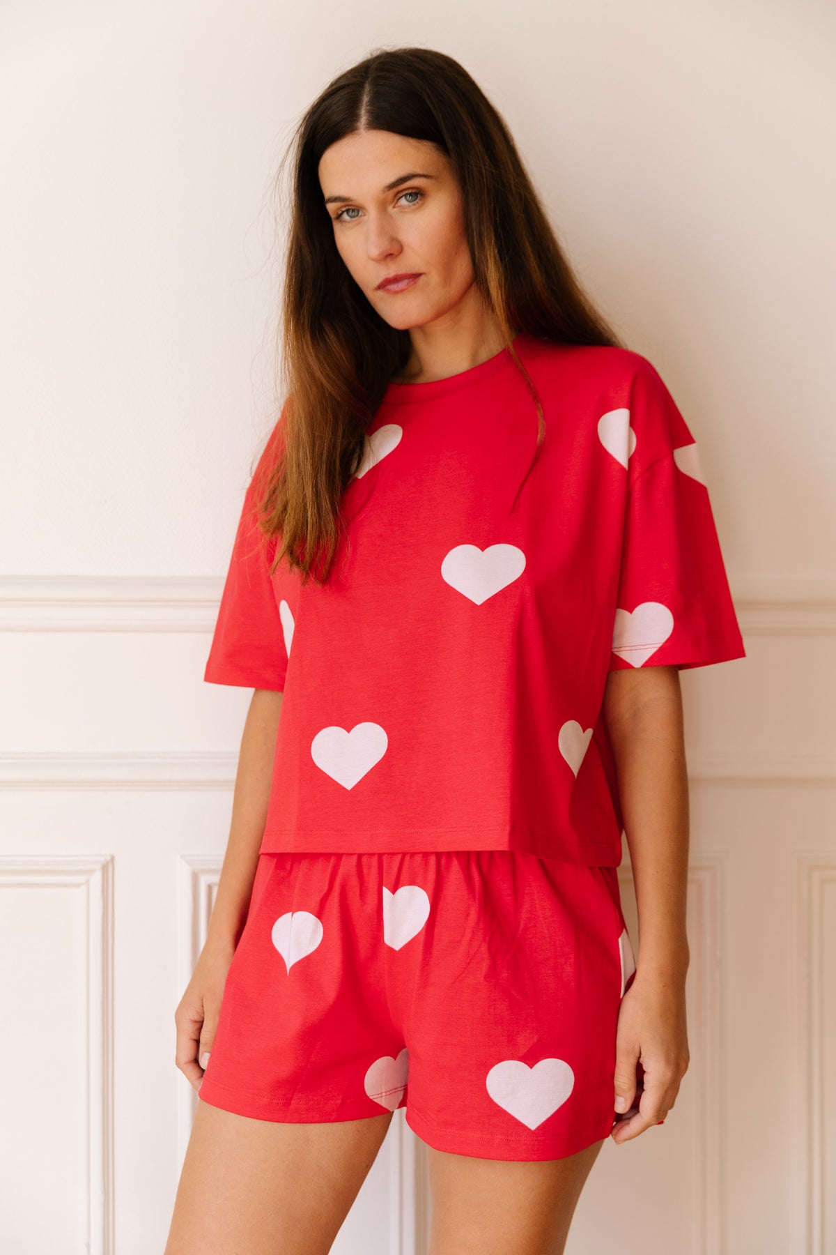 Kamila  fait du 36 et porte une taille S*Pyjama coton BIO - Big Love - Pyjamas - We Are Jolies