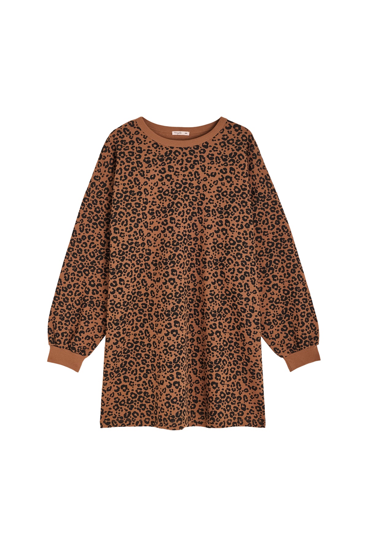 Robe Sweat 100% Coton BIO - Léopard Marron