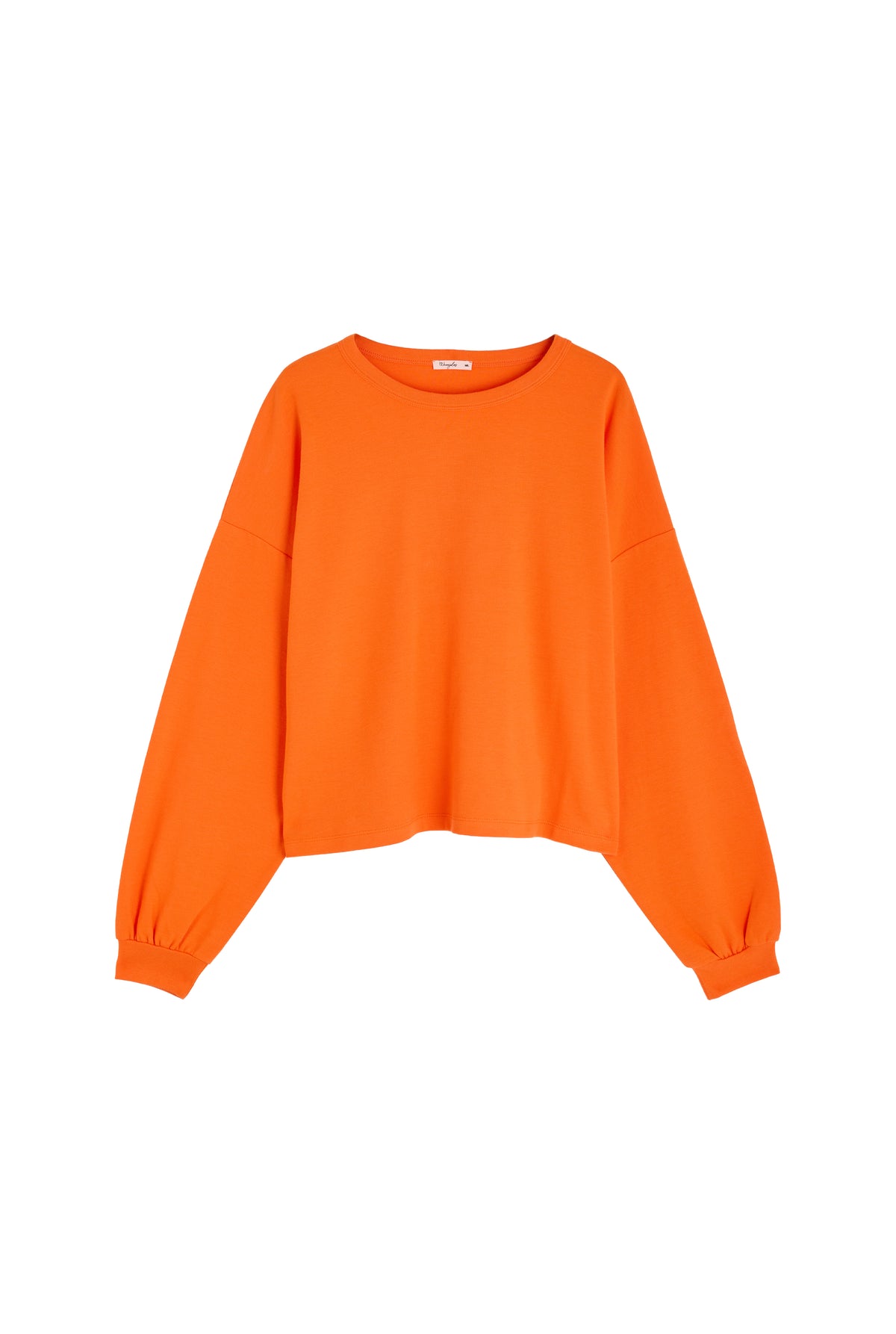 Sweat en maille 100% COTON BIO - Orange