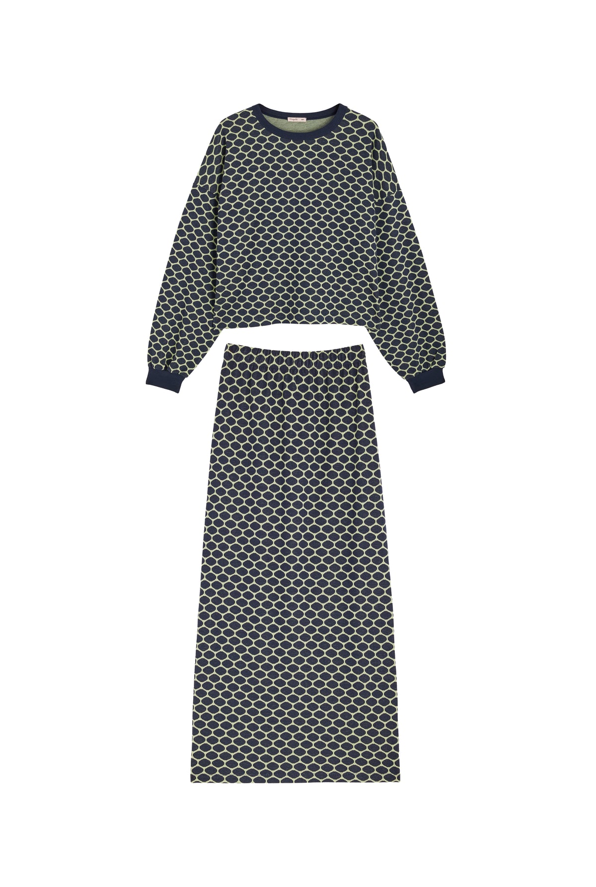 Ensemble Sweat & Jupe longue maille 100% COTON BIO - Bee