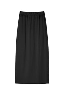 Jupe longue en maille 100% COTON BIO - Noir