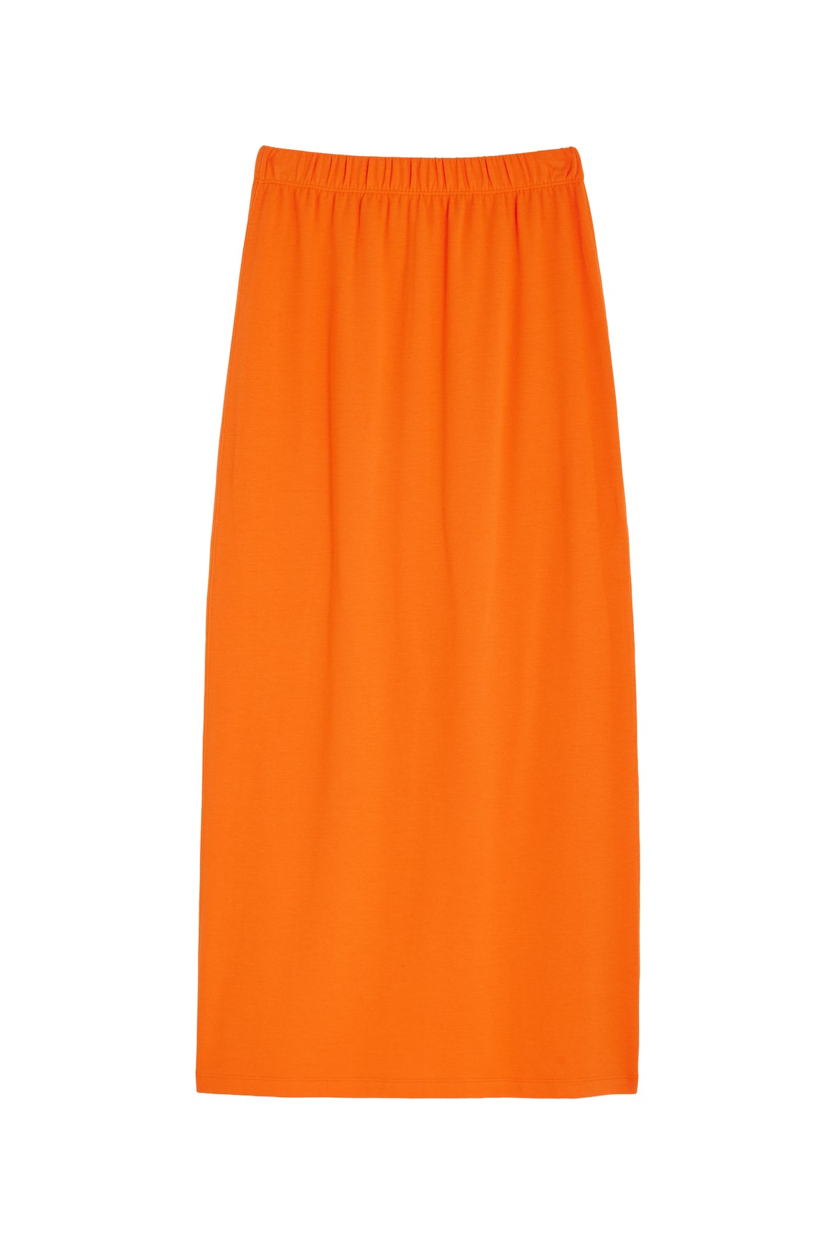 Jupe longue en maille 100% COTON BIO - Orange
