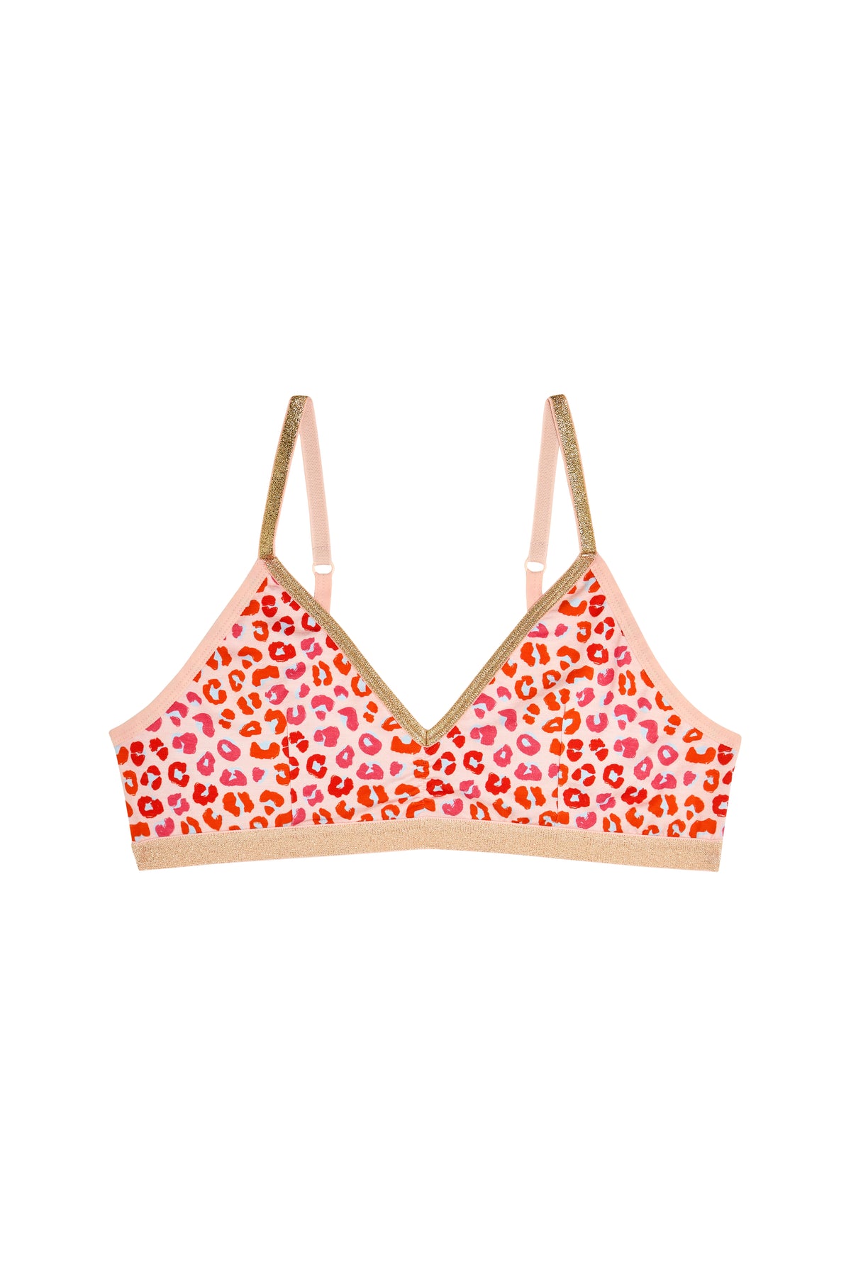 Brassière Lurex - Léopard Rose