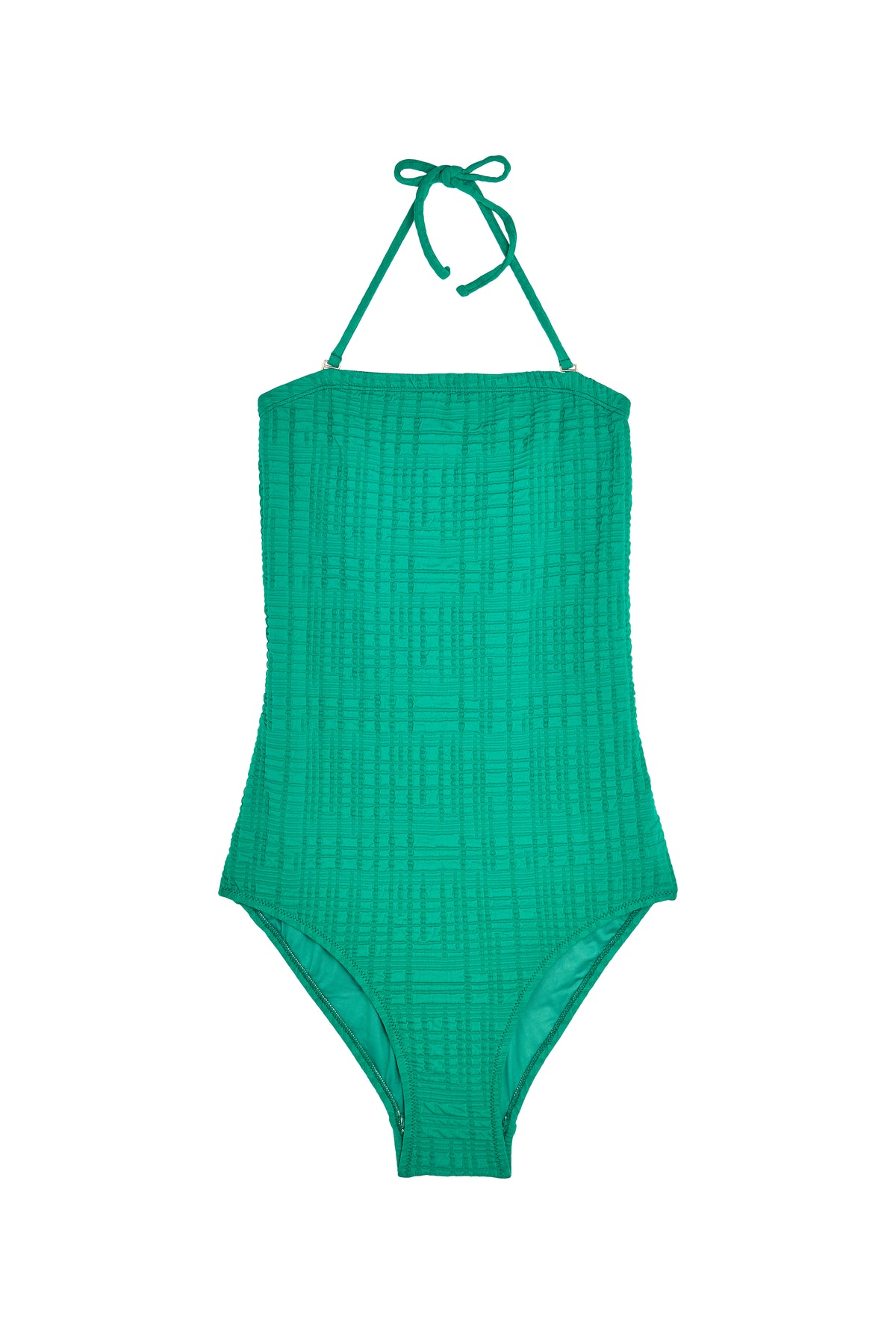 Maillot Bustier - Vert Texturé
