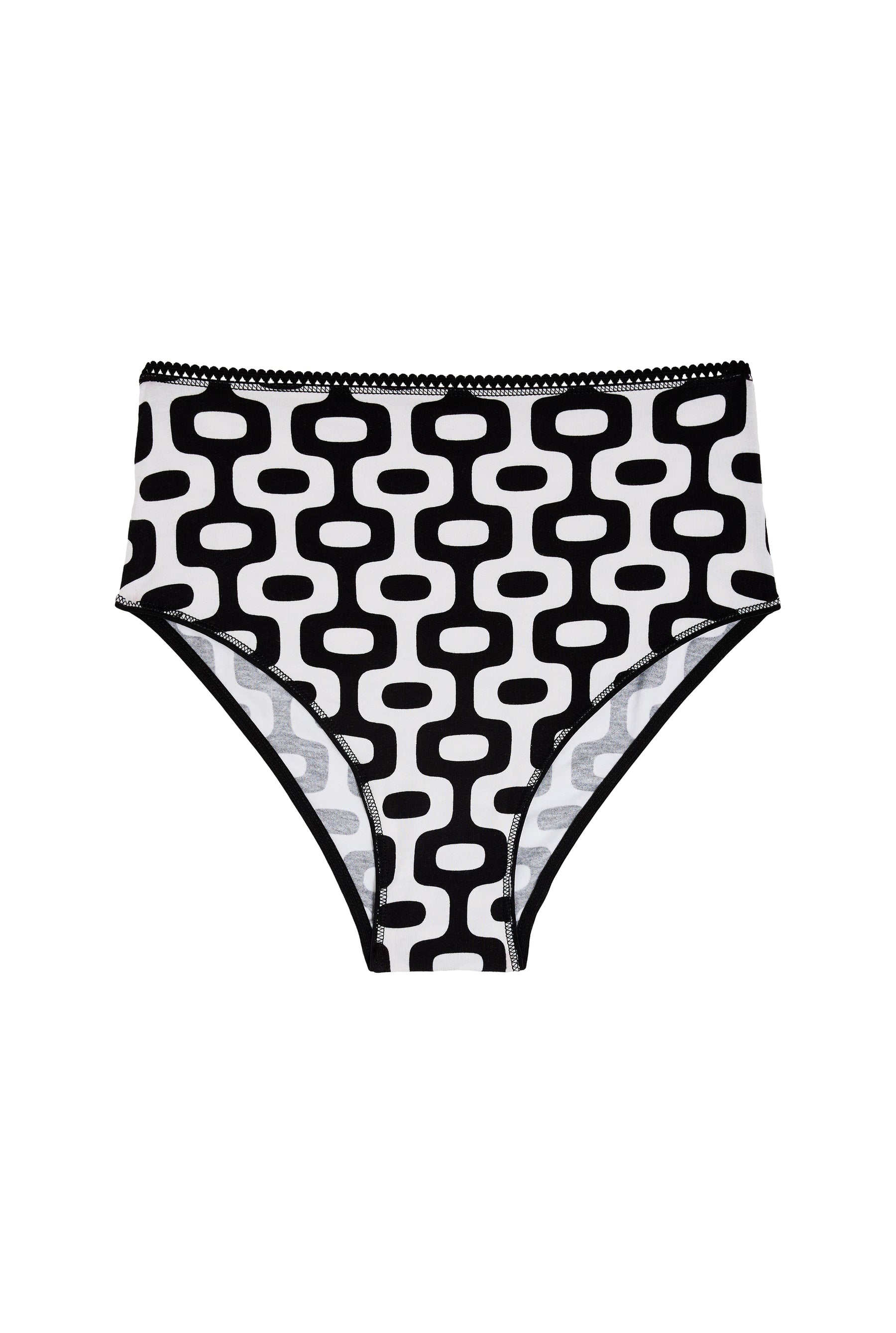 Culotte Taille Haute Coton BIO - Copacabana Noir