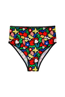 Culotte Taille Haute Coton BIO - Colorama Noir