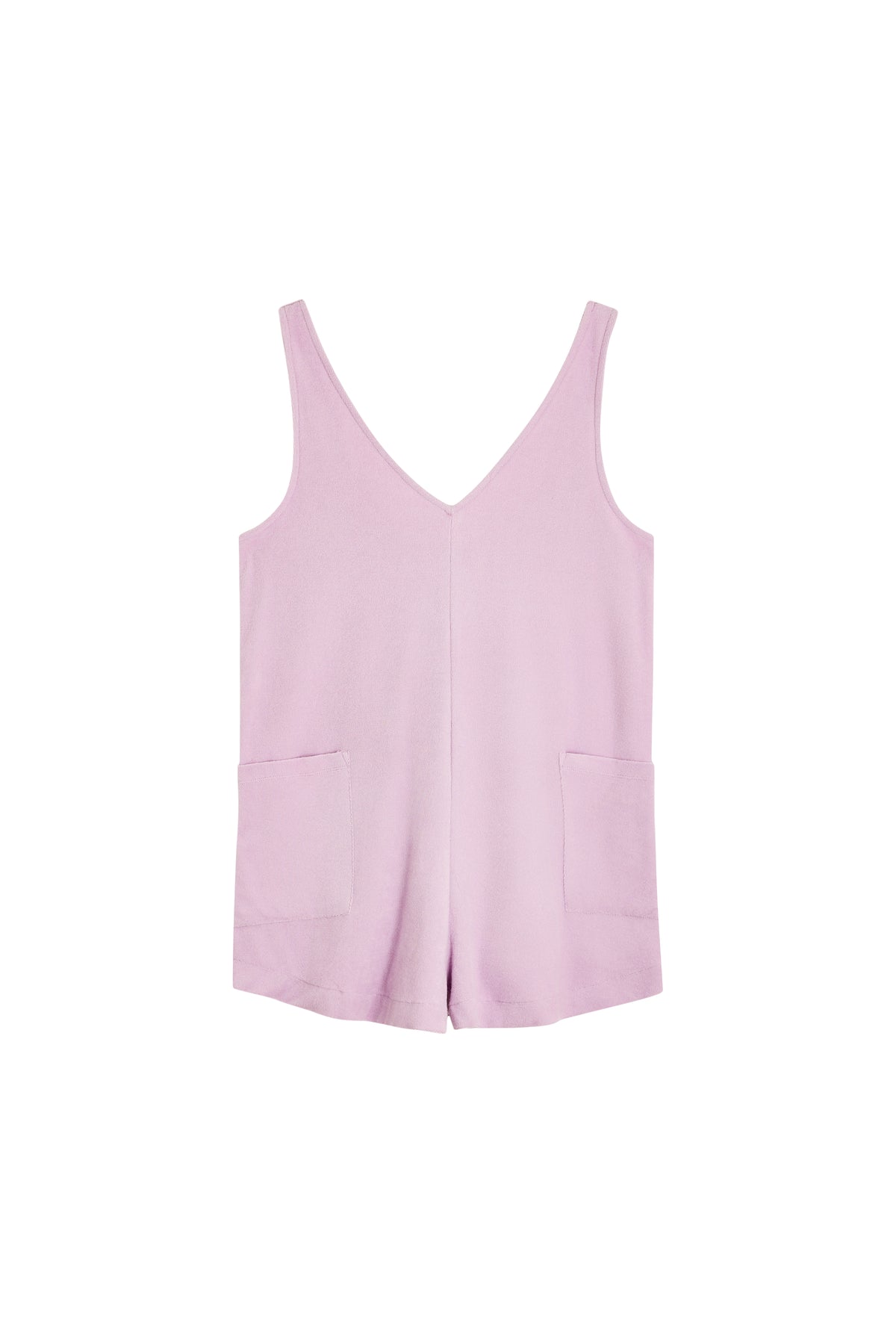 Organic Cotton Terry Playsuit - Purple