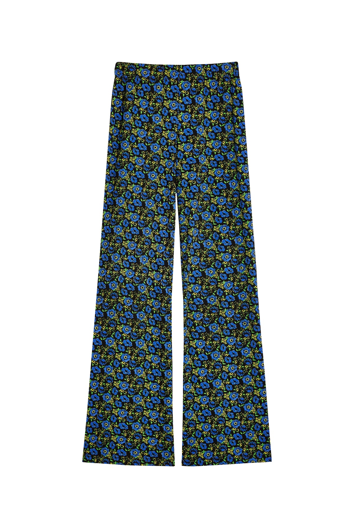 Pantalon Coton BIO Évasé - Rosa Bleu et Noir