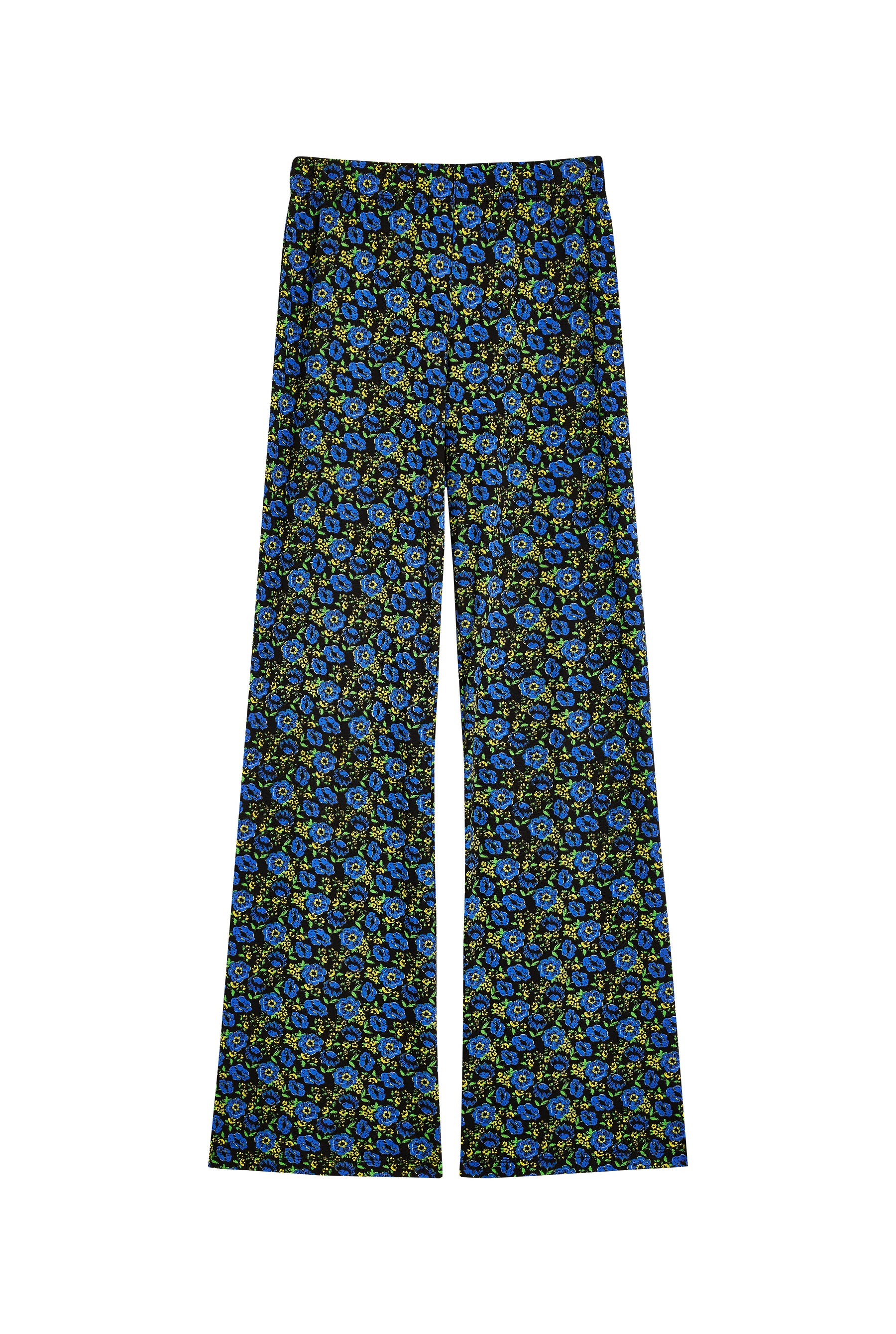 Pantalon Coton BIO Évasé - Rosa Bleu et Noir