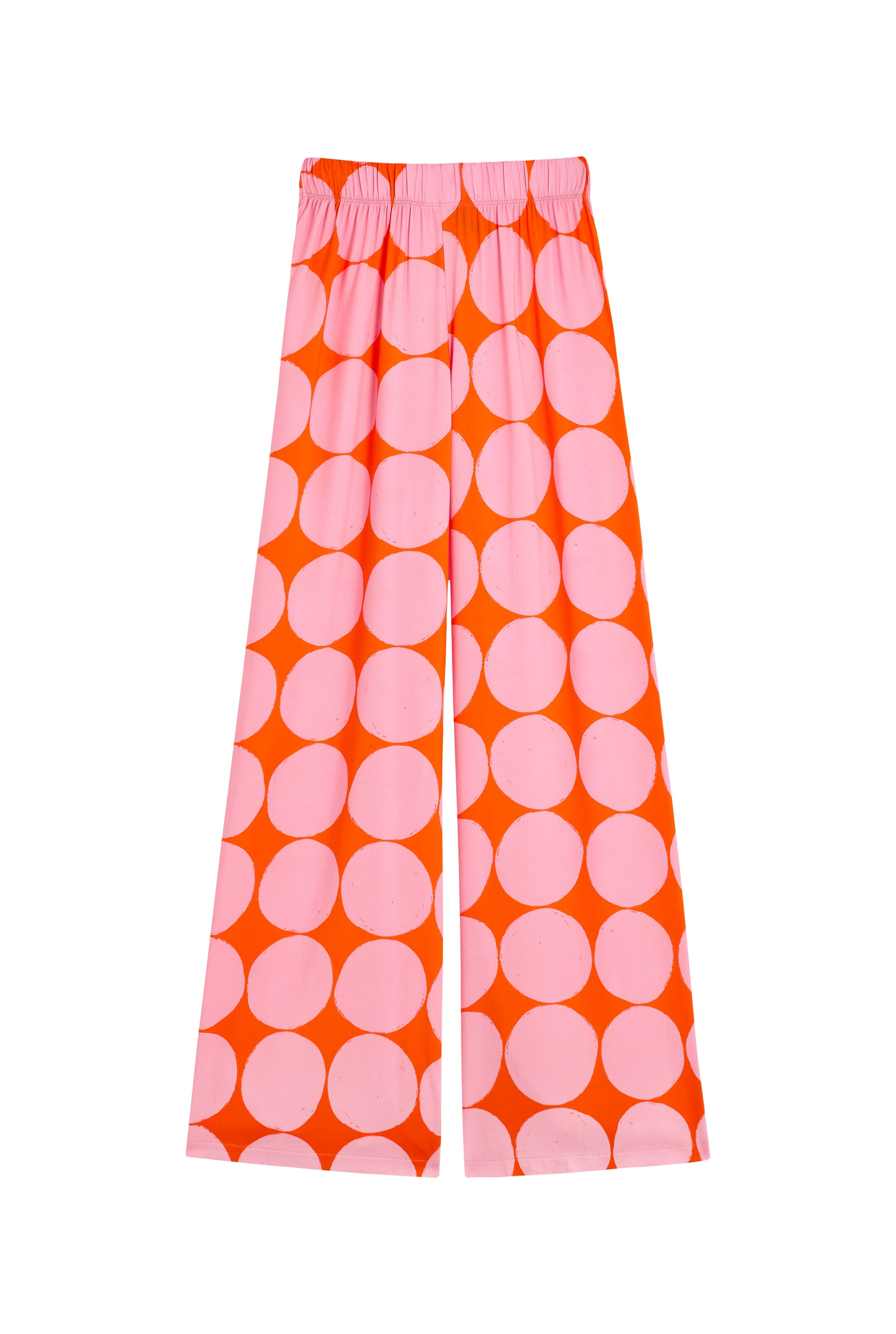 Pantalon Fluide - Rond Rose