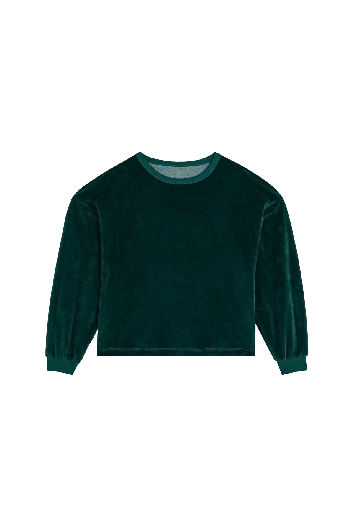 Sweat Velours - Vert Foncé