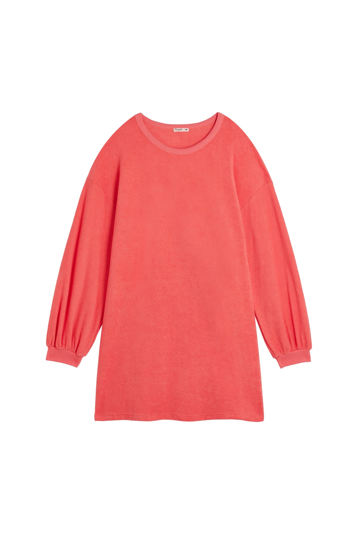 Robe Sweat Cocoon Coton BIO - Rose