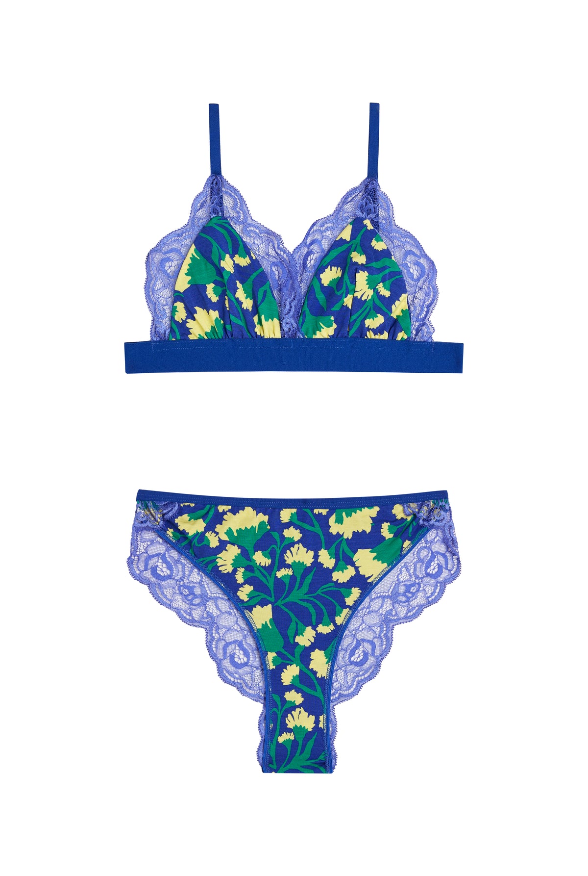 BRASSIÈRE + CULOTTE BI-MATIÈRE Grandes Tailles - Néroli