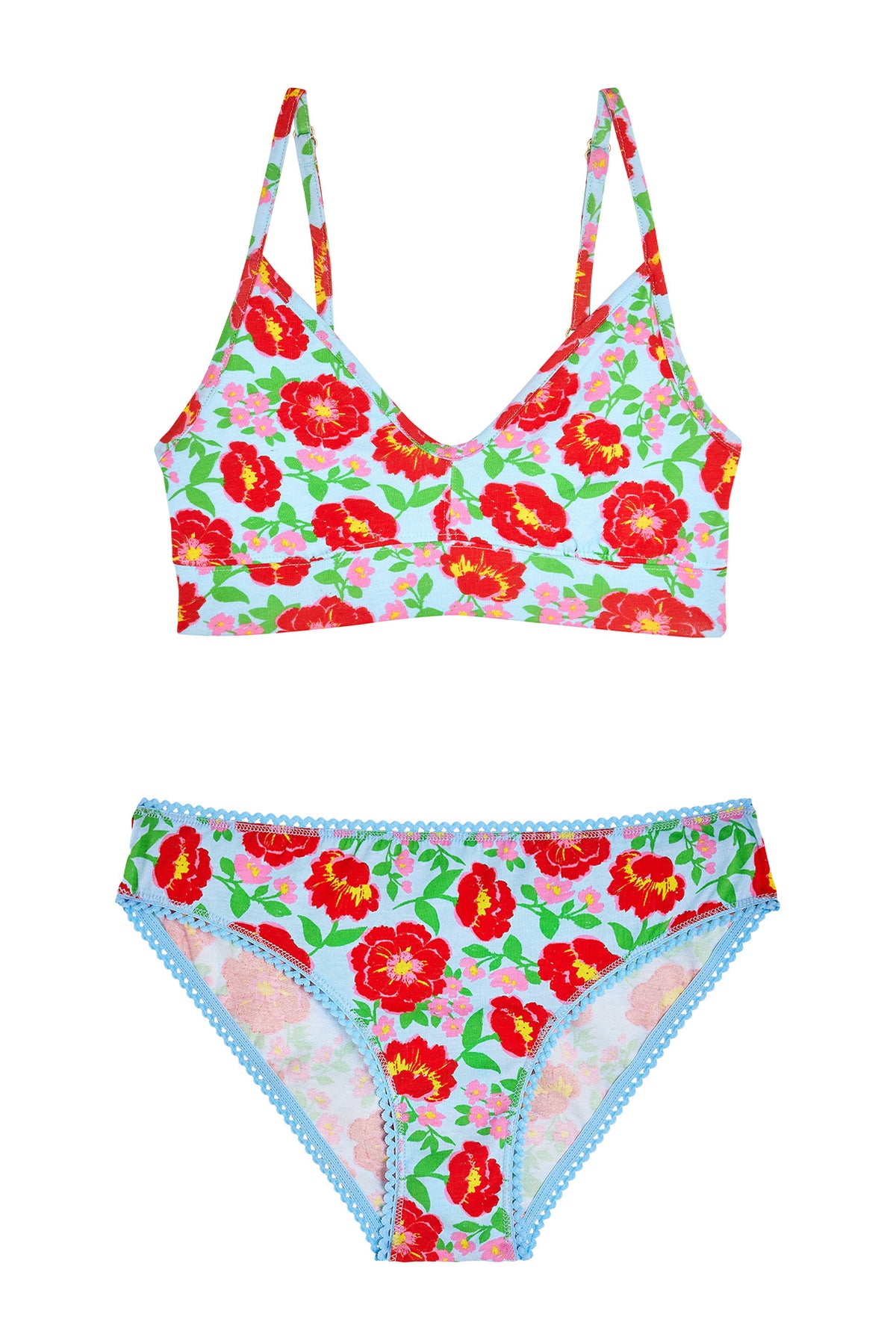 1 BRASSIERE + 1 CULOTTE - Rosa Bleu Ciel