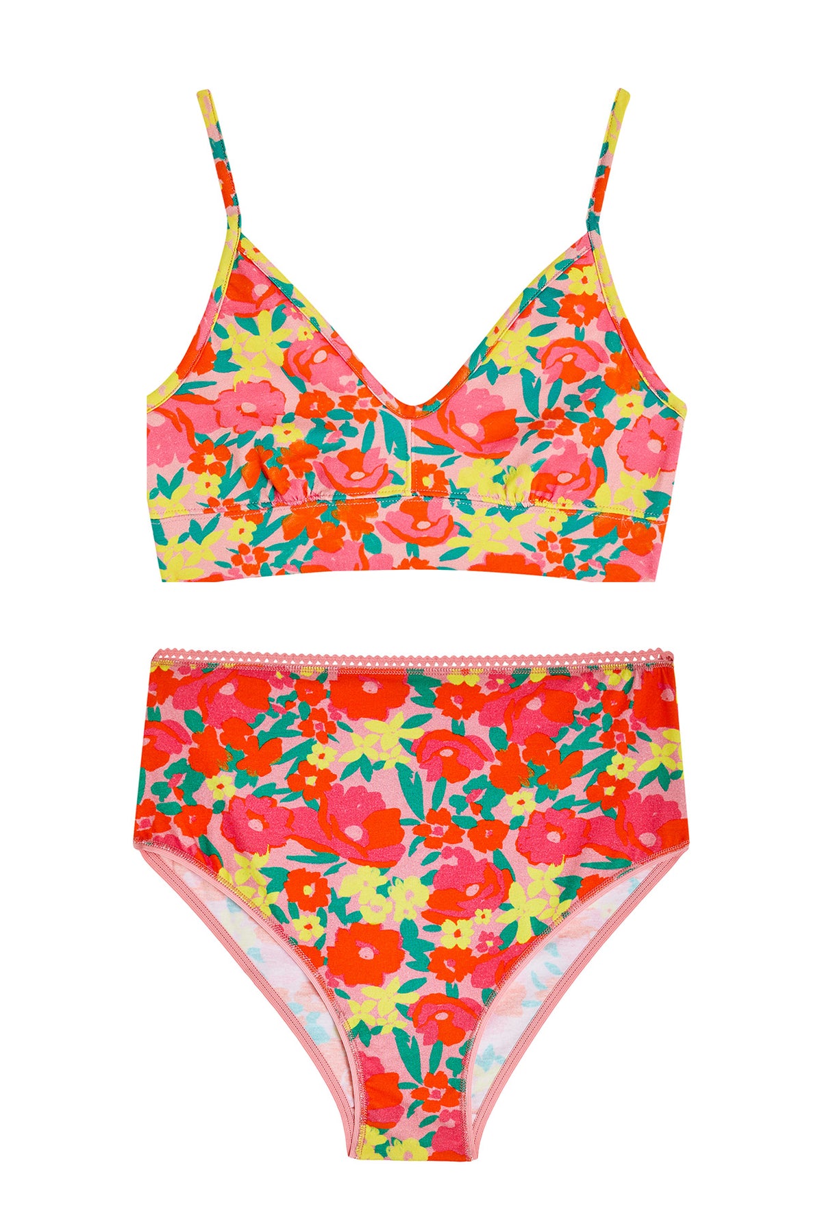 1 BRASSIERE + 1 TAILLE HAUTE - Allamanda Rose