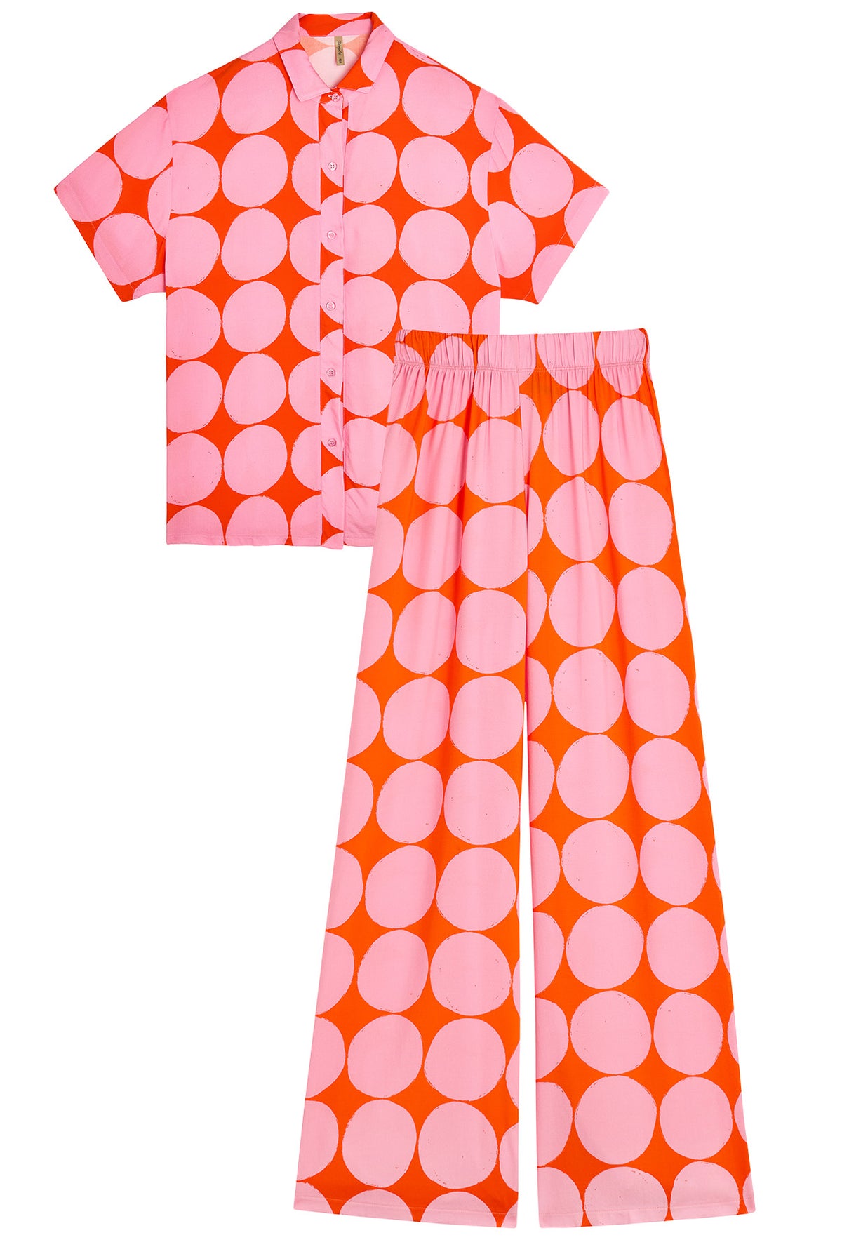 Ensemble Viscose - Rond Rose