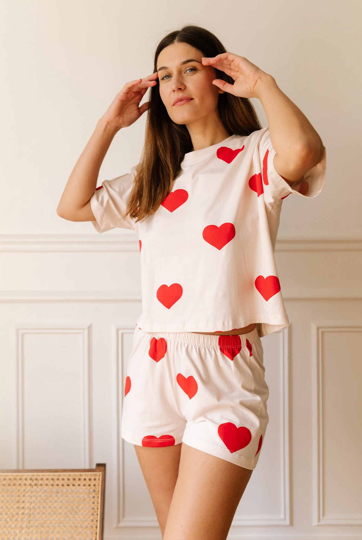 Kamila  fait du 36 et porte une taille S*Pyjama coton BIO - Big Love - Pyjamas - We Are Jolies