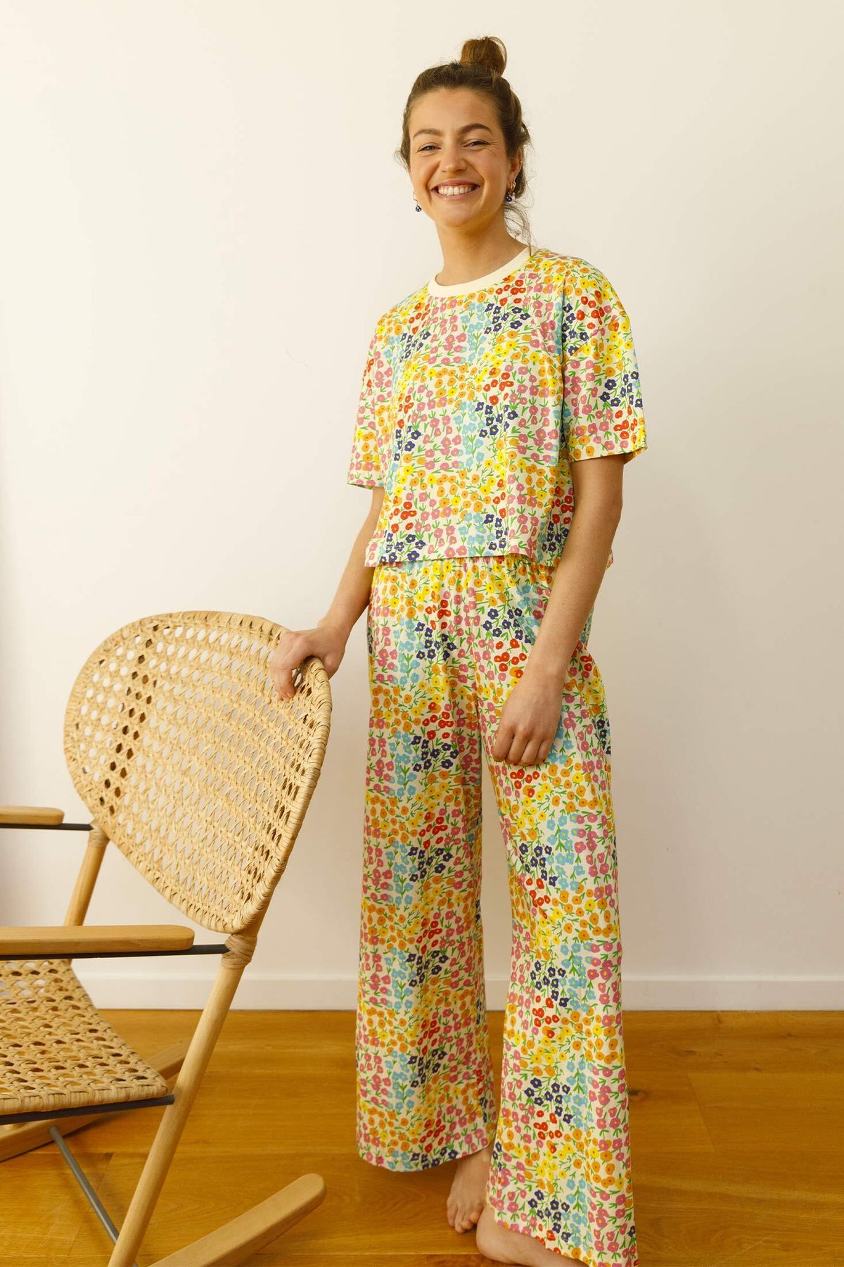 Pyjama Long Coton Bio - Spring Flowers